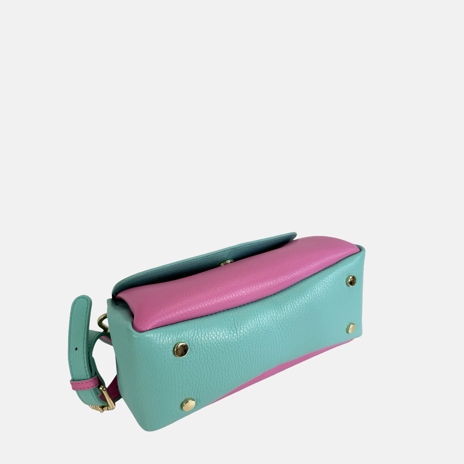 Borsa a spalla Candy Bubble Pelle Martellata Oro