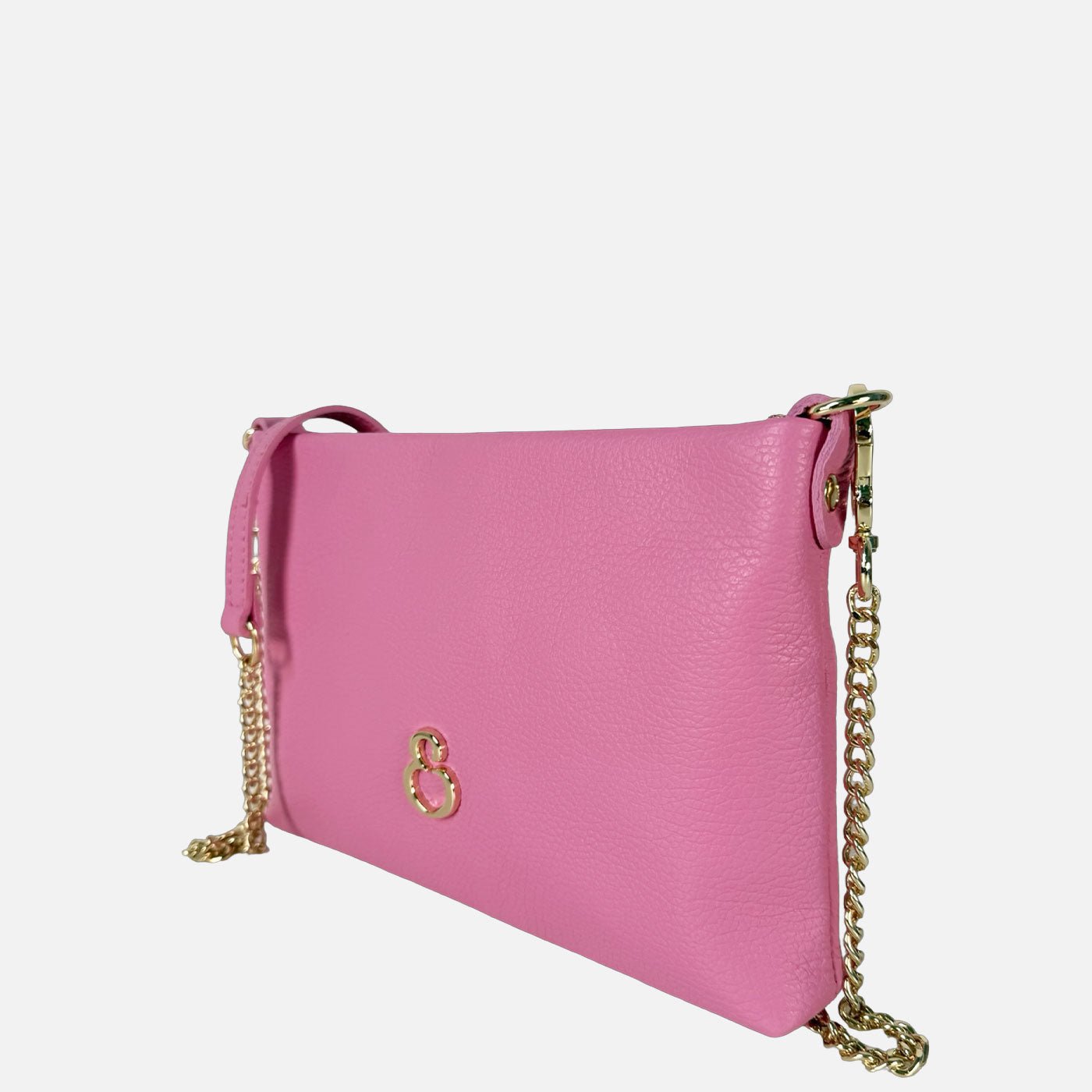 Pochette Essenza Cotton Candy Pelle Martellata Oro - Elisendra®