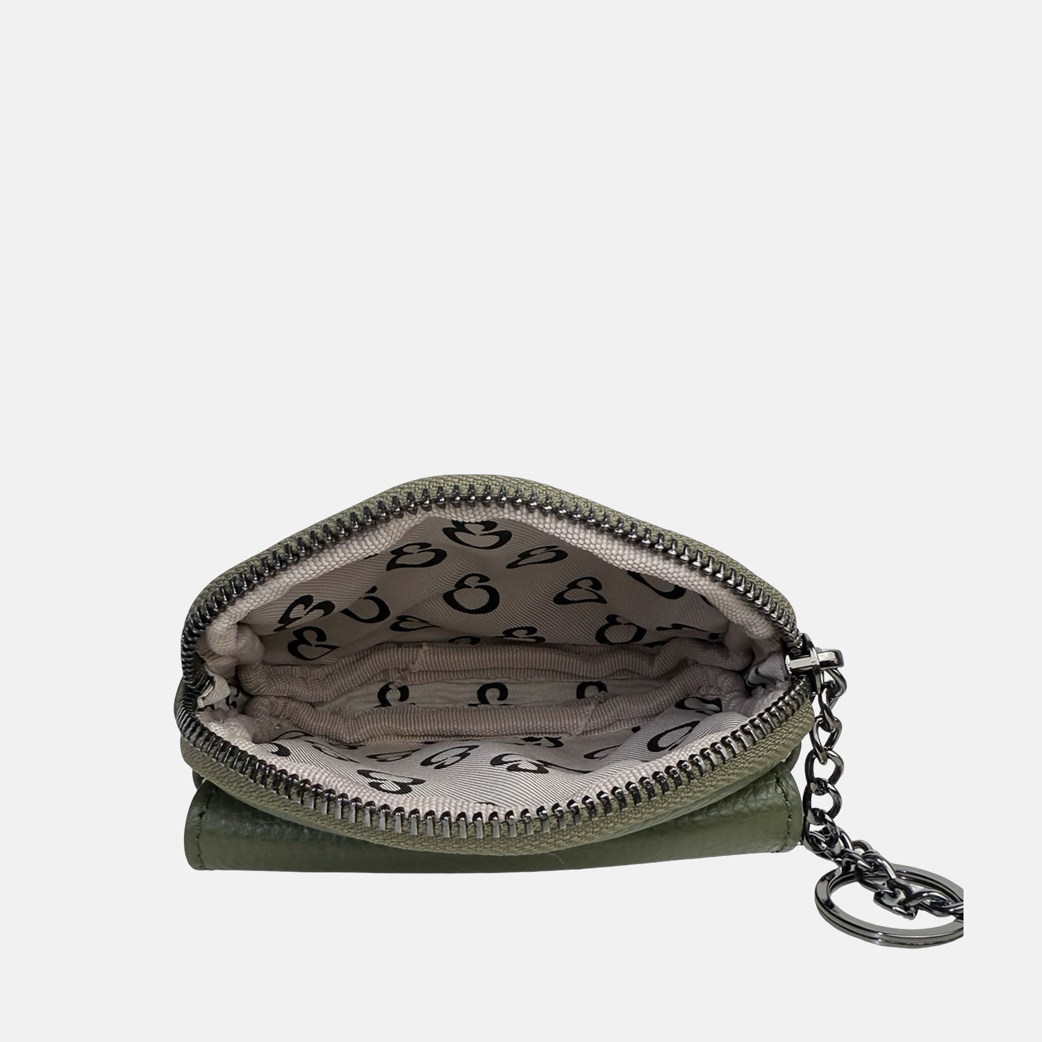 Porta chiavi Pocket Bosco Pelle Martellata Dark
