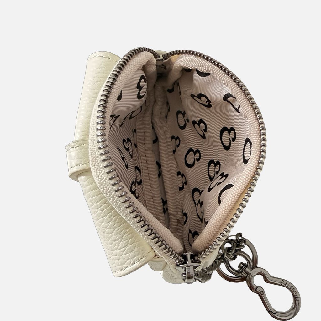 Pocket Avorio Pelle Martellata Dark - Elisendra®