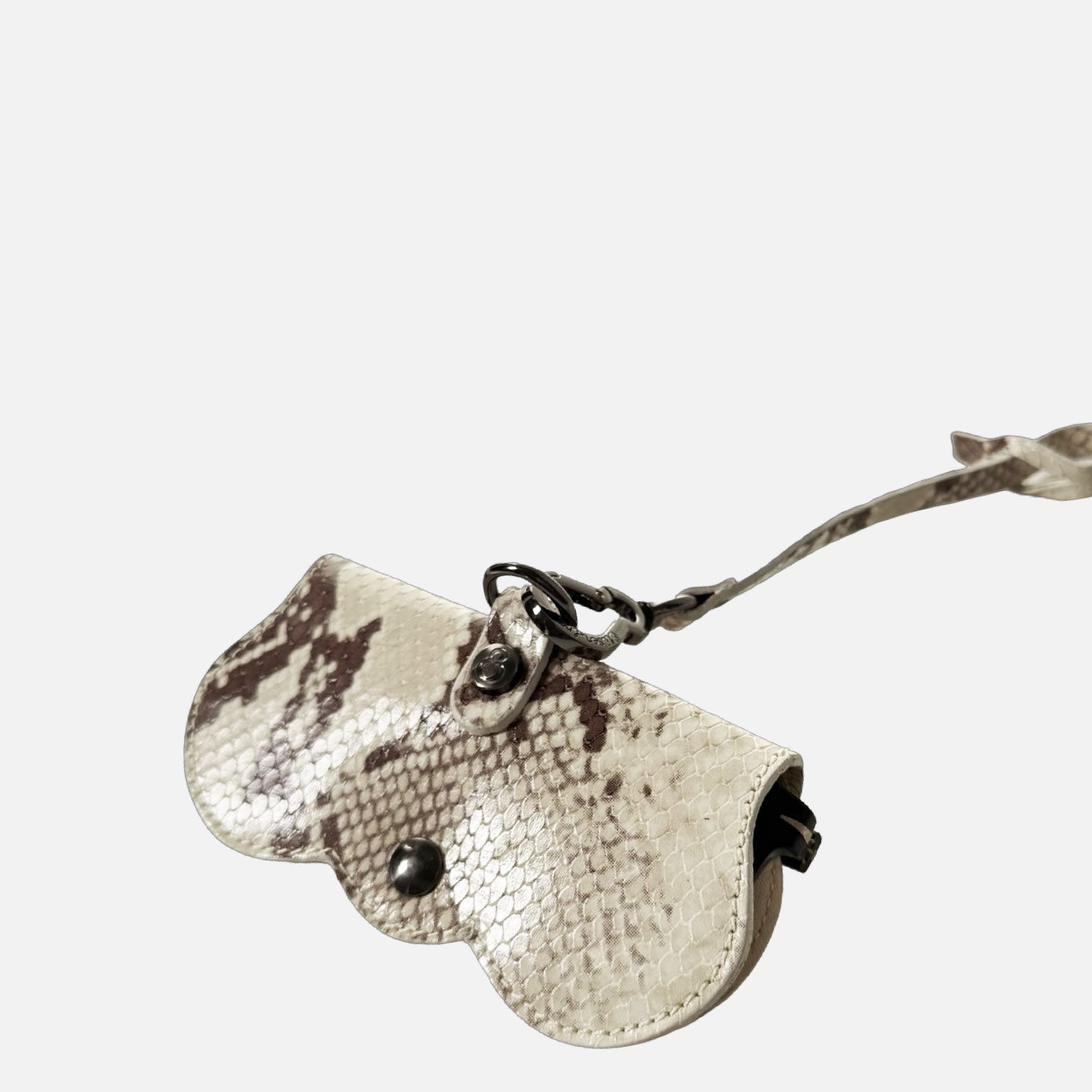 Porta Occhiali Ghiaccio Pitone stampato Dark