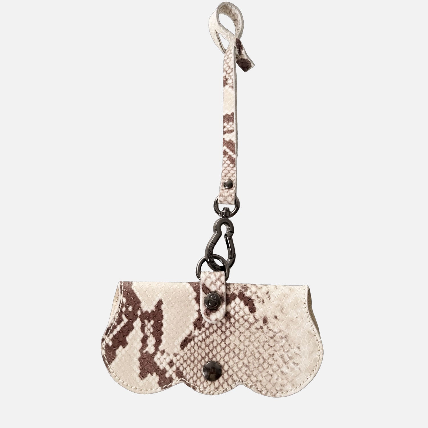 Porta Occhiali Ghiaccio Pitone stampato Dark