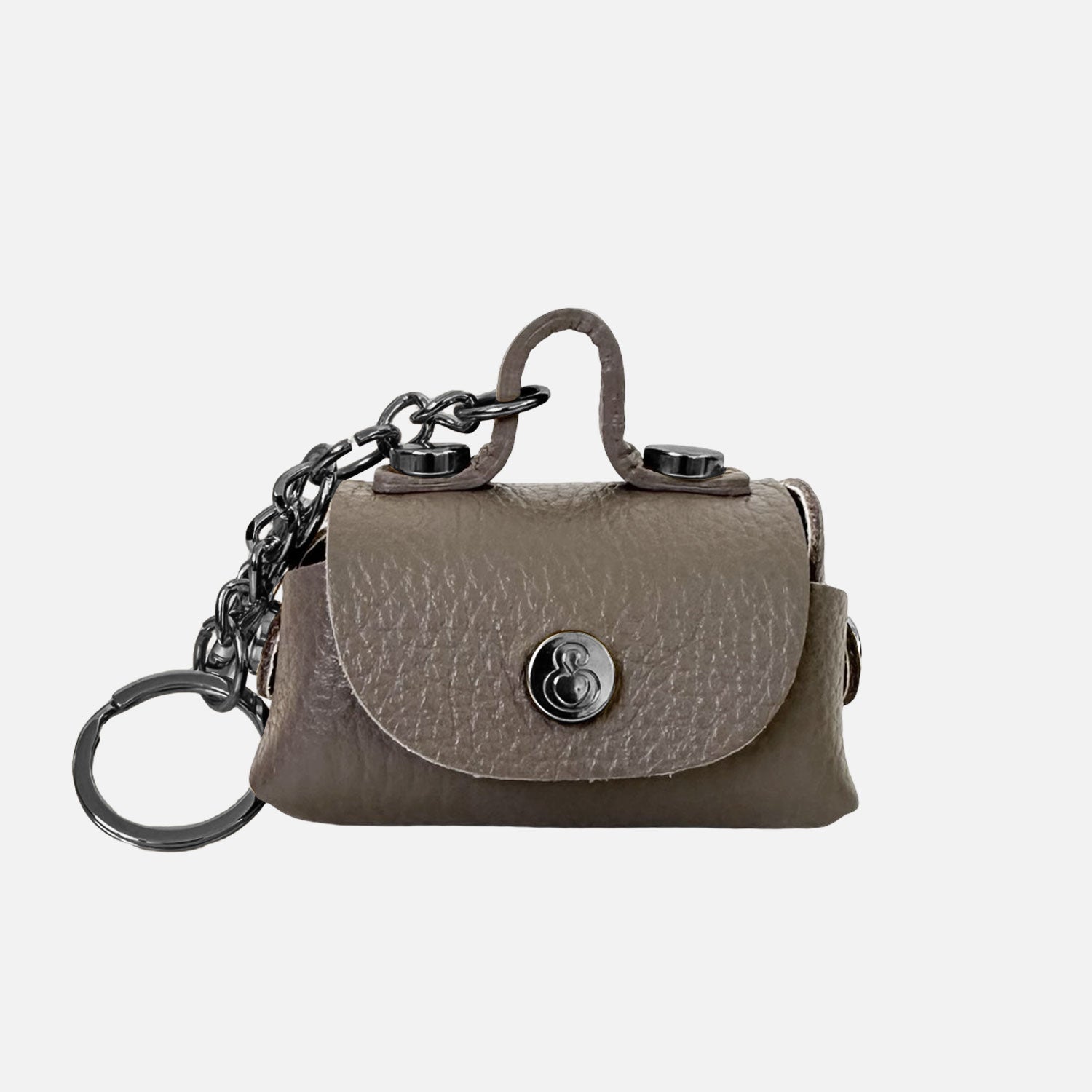 Dark Hammered Smoke Coin Purse