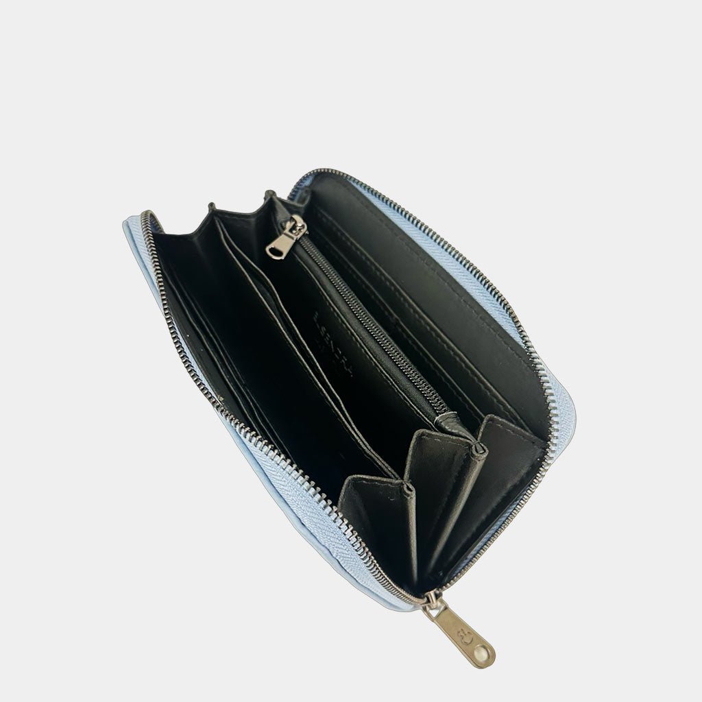 Portafoglio Raya Azzurro Dark Martellata - Elisendra®
