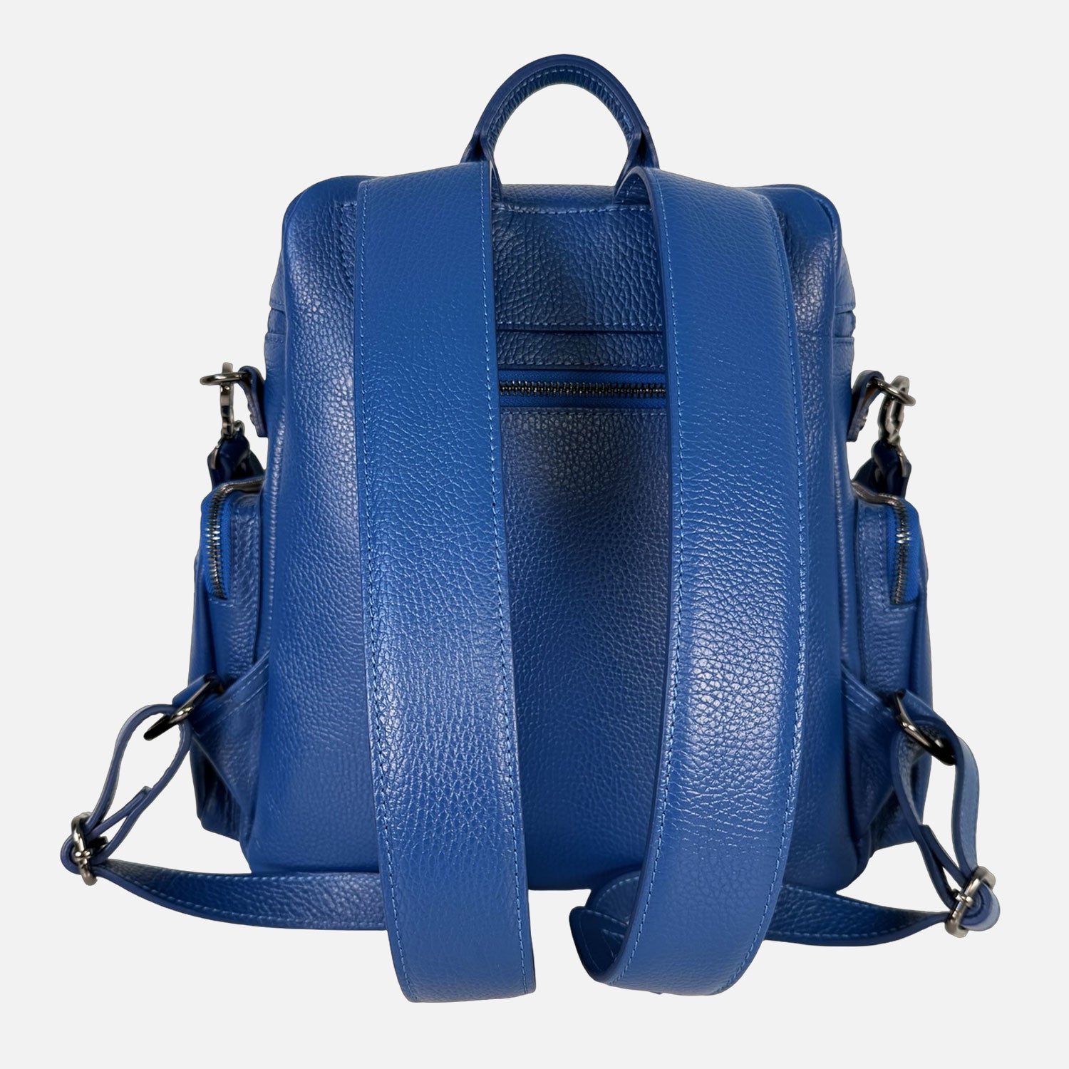 Zaino Saray Pelle Martellata Blu Cobalto Dark