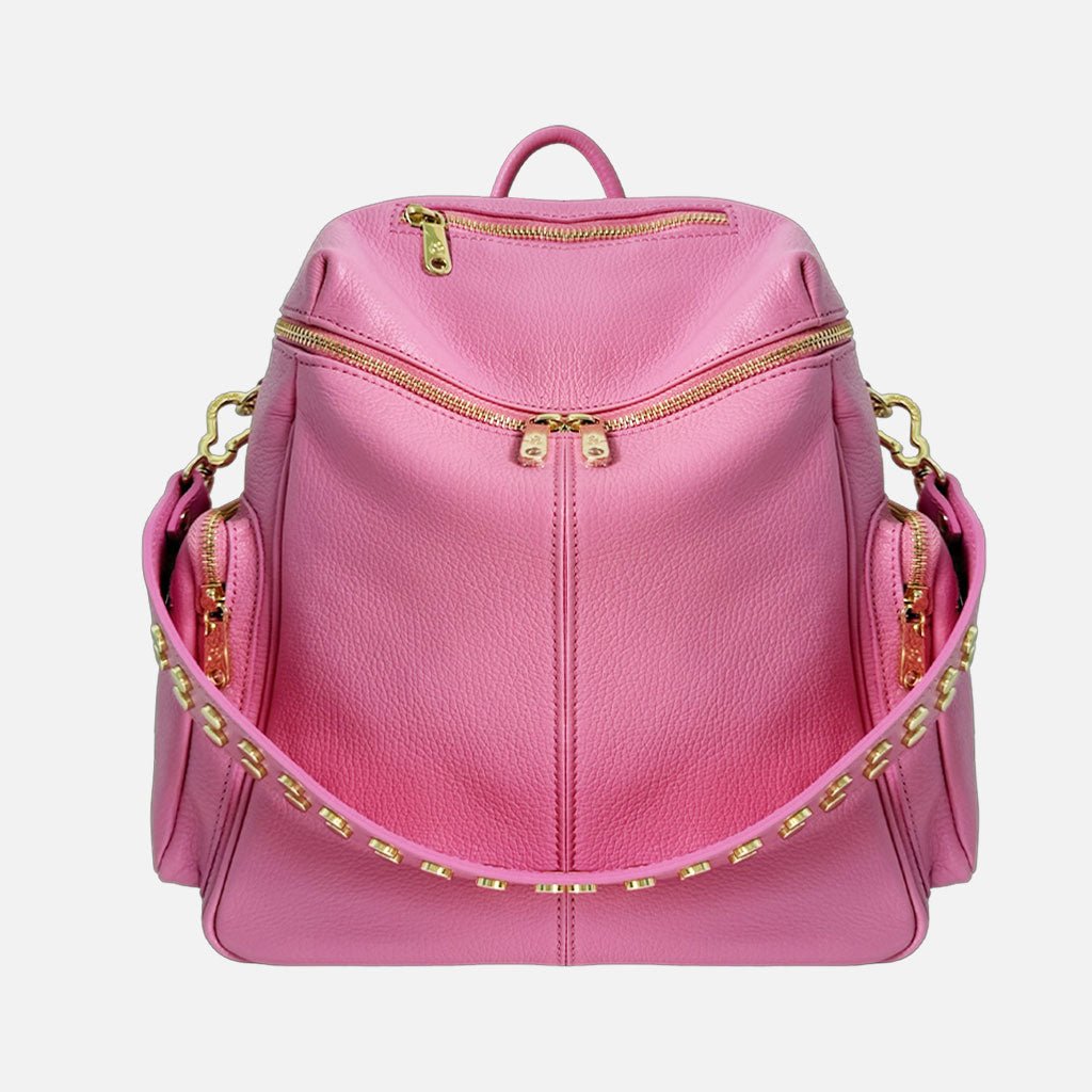 Zaino Saray Cotton Candy Pelle Martellata Oro - Elisendra®