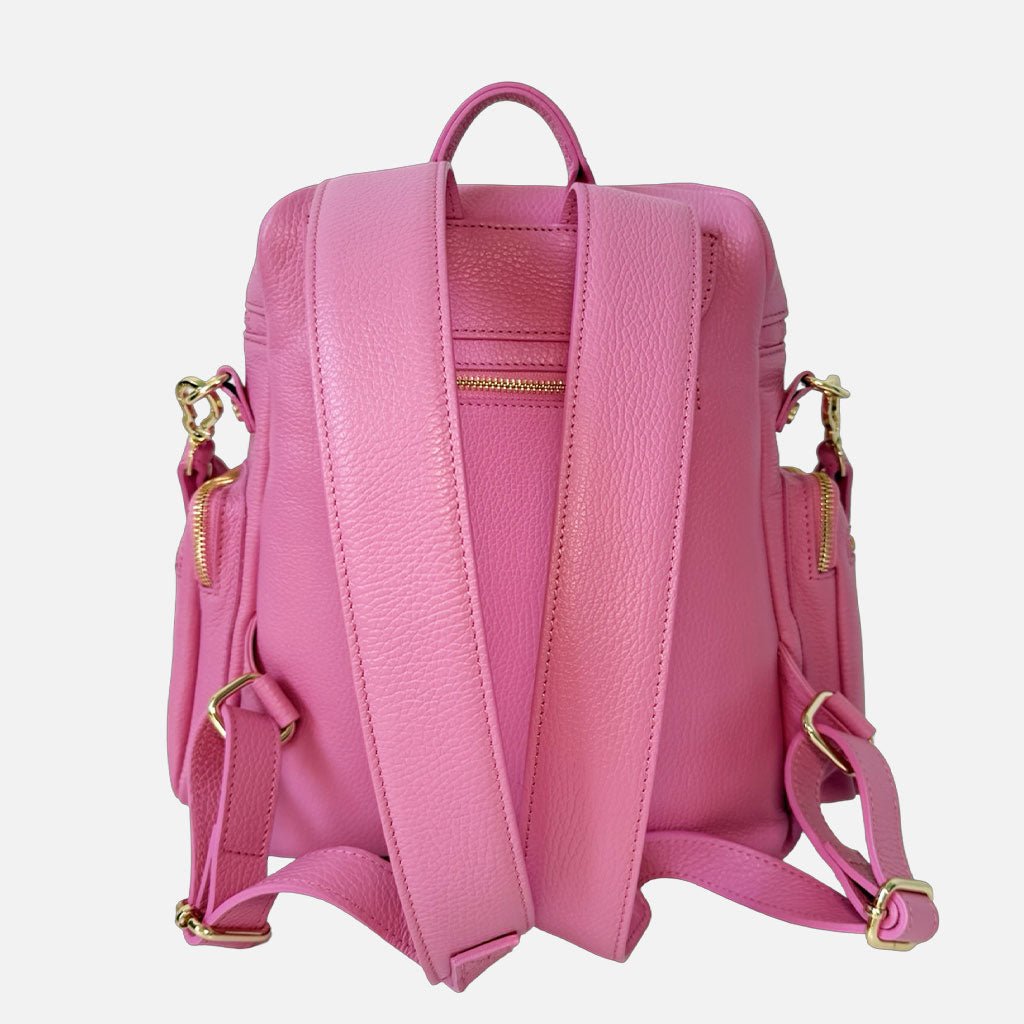Zaino Saray Cotton Candy Pelle Martellata Oro - Elisendra®