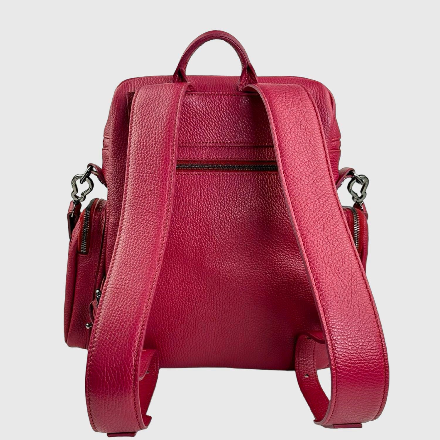 Saray Cherry Hammered Lettering Backpack