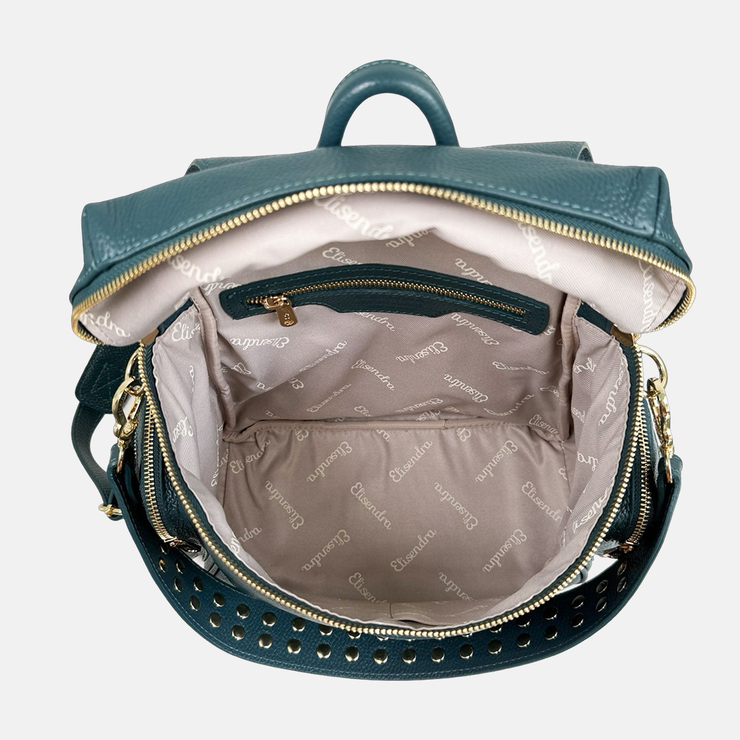 Zaino Saray Ottanio Pelle Martellata Oro