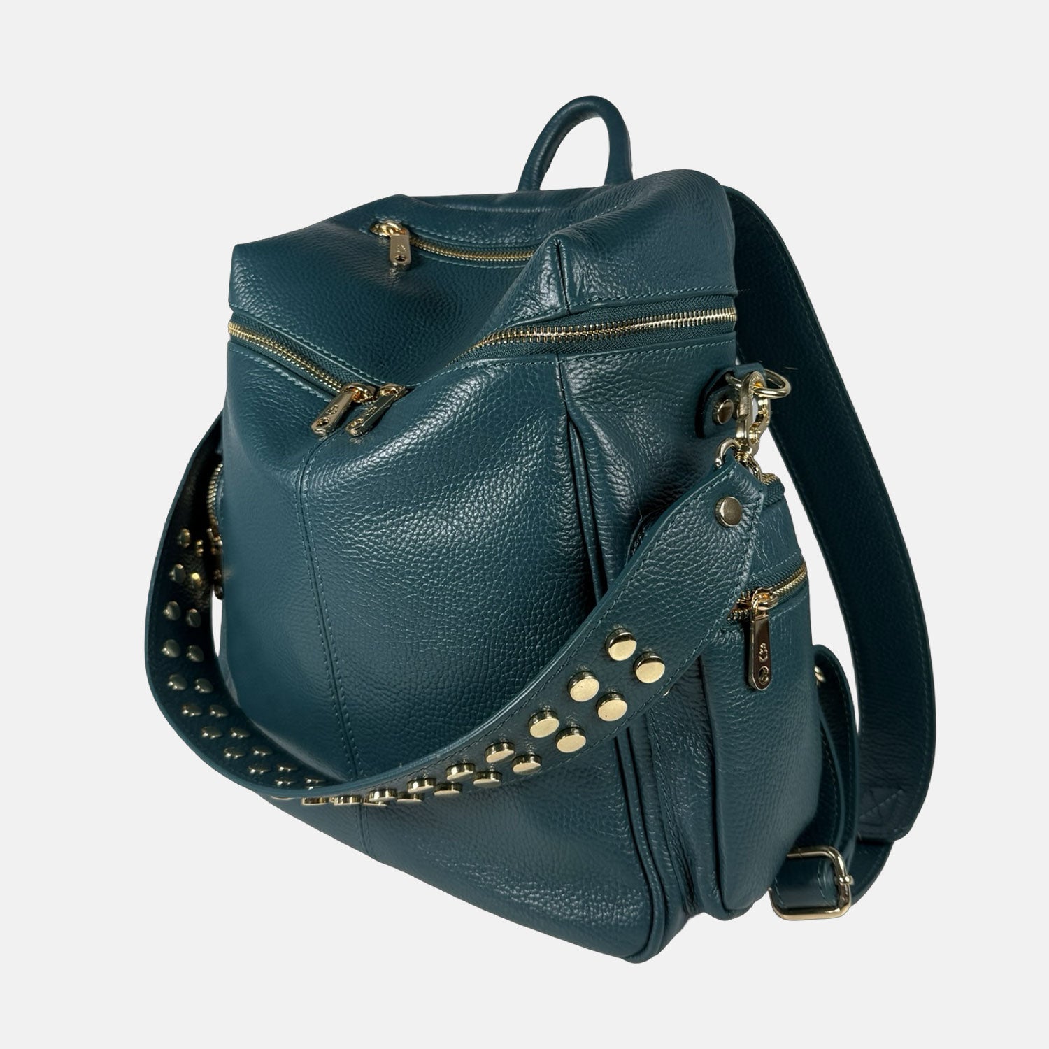 Zaino Saray Ottanio Pelle Martellata Oro