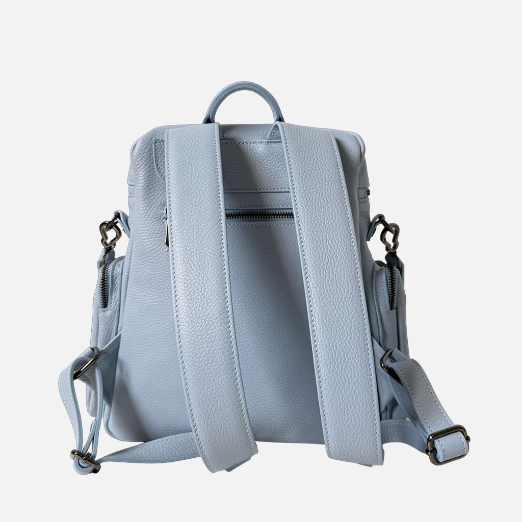Zaino Saray Sky Pelle Martellata Dark - Elisendra®