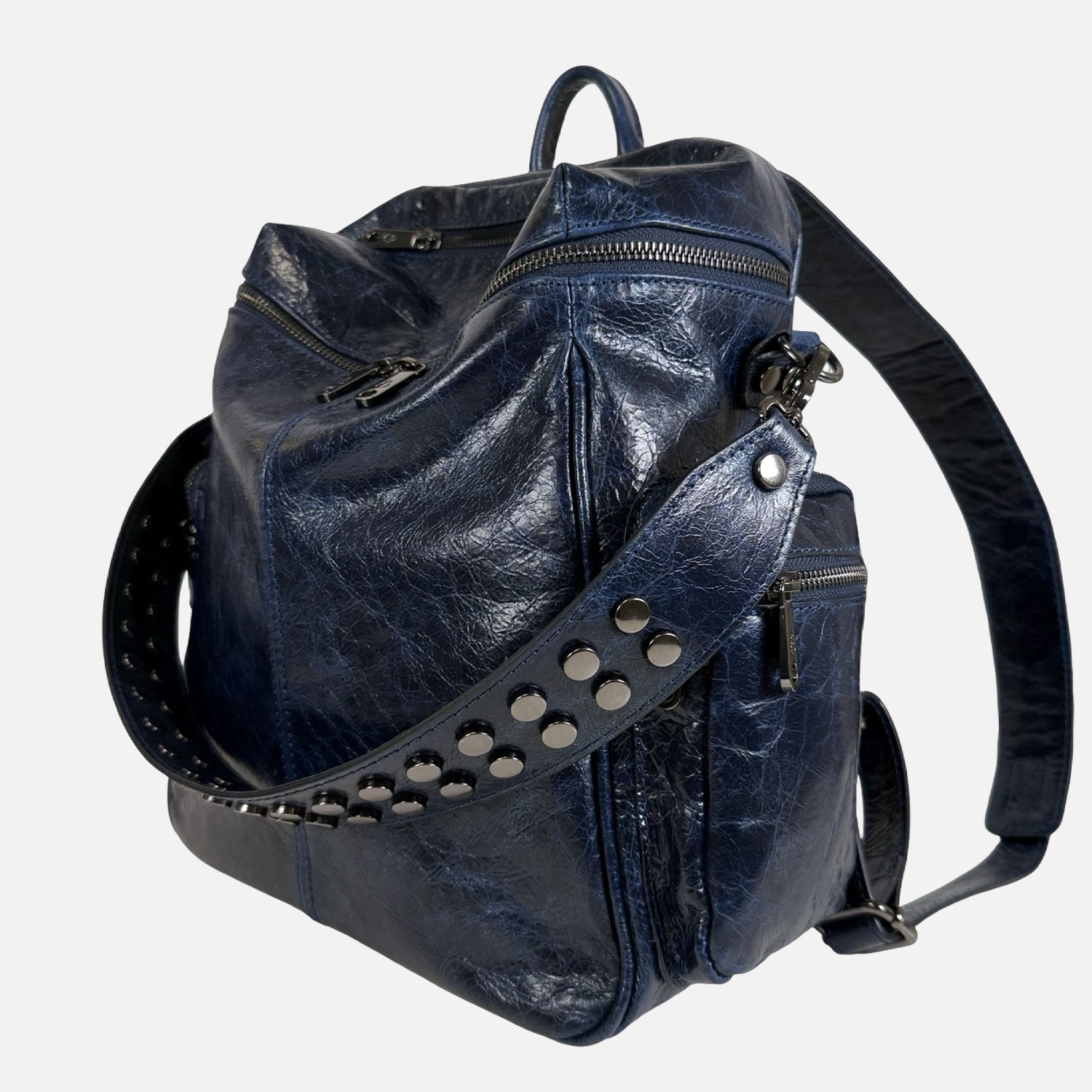 Zaino Saray Onice Pelle Vintage Dark SPEDIZIONE DAL 04/12