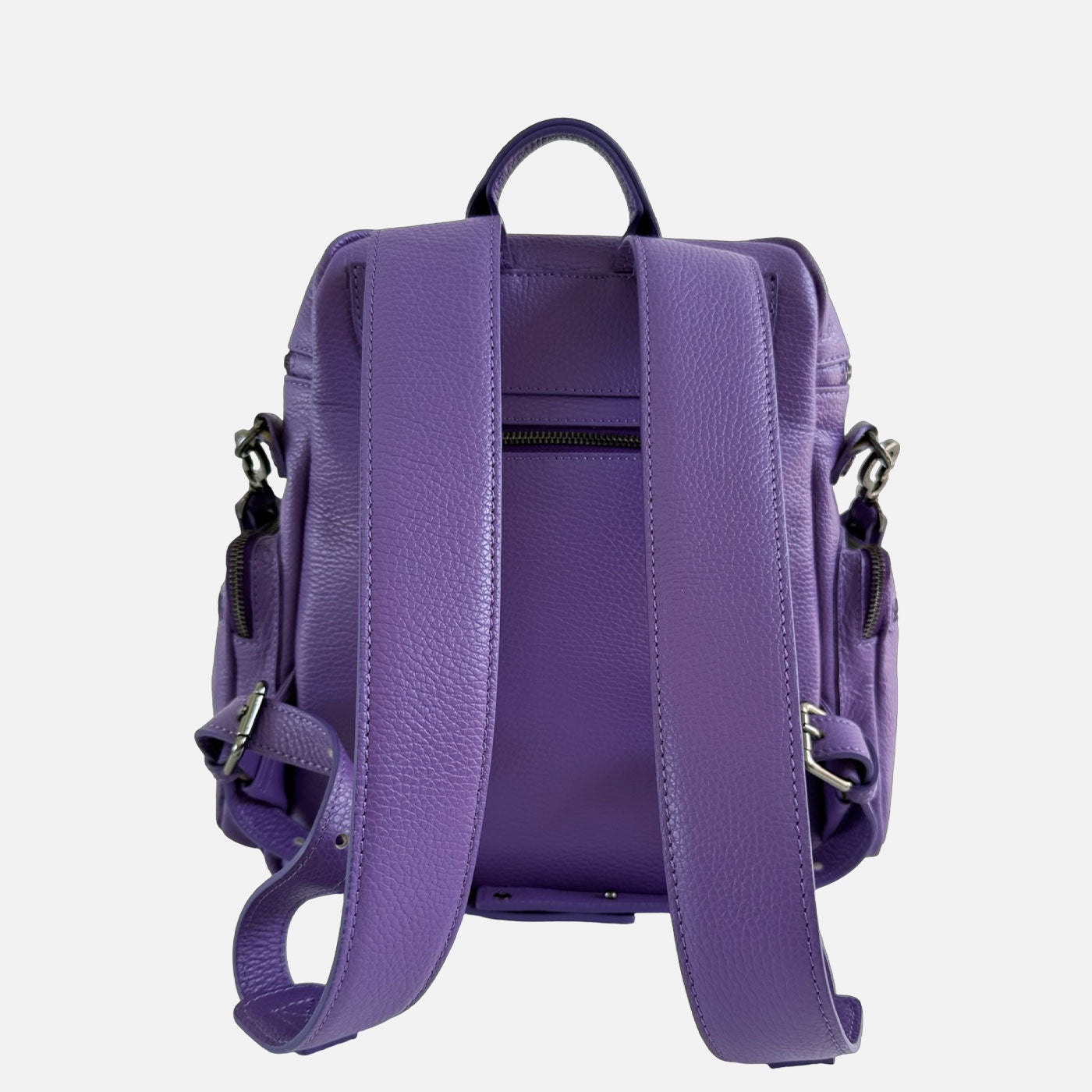 Zaino Saray Giglio Pelle Martellata Dark