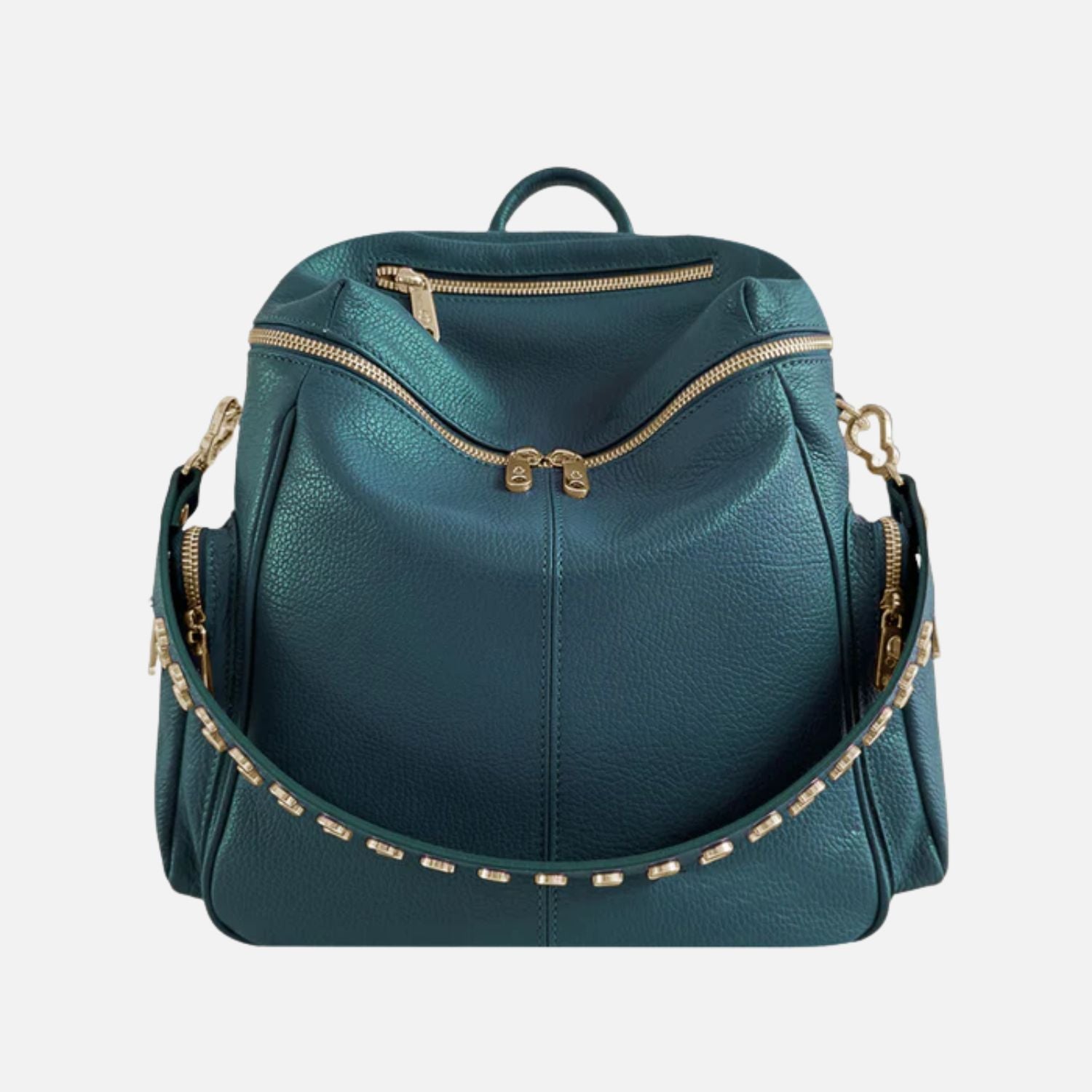 Zaino Saray Ottanio Pelle Martellata Oro