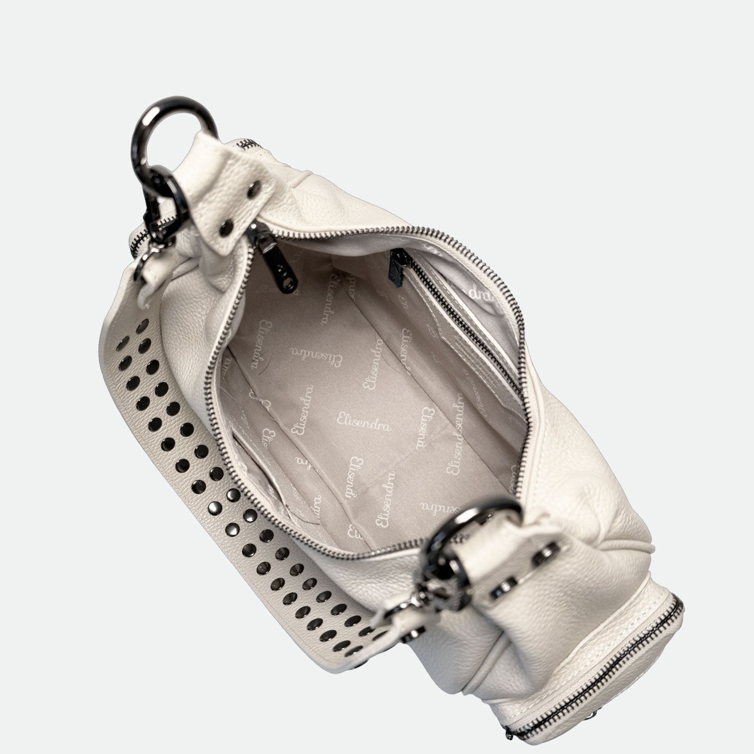 Borsa a spalla Saray Mia Burro Pelle Martellata Dark