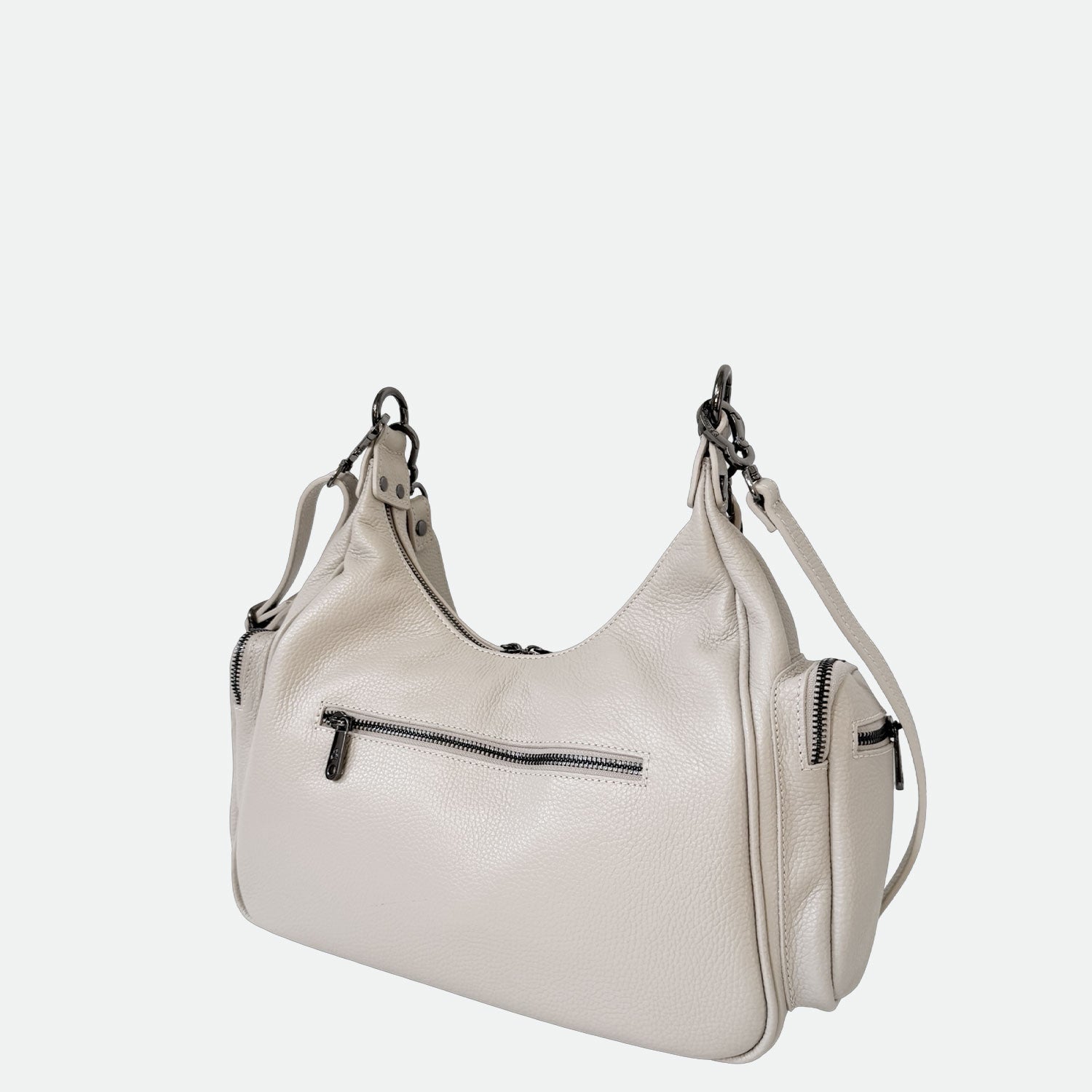 Borsa a spalla Saray Mia Burro Pelle Martellata Dark