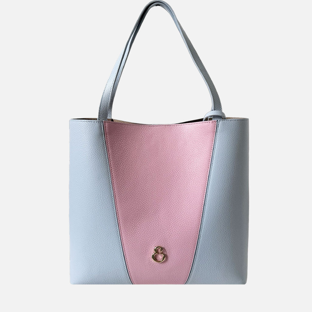 Borsa a Sacca Élodie Macaron Pelle Martellata Dark - Elisendra®