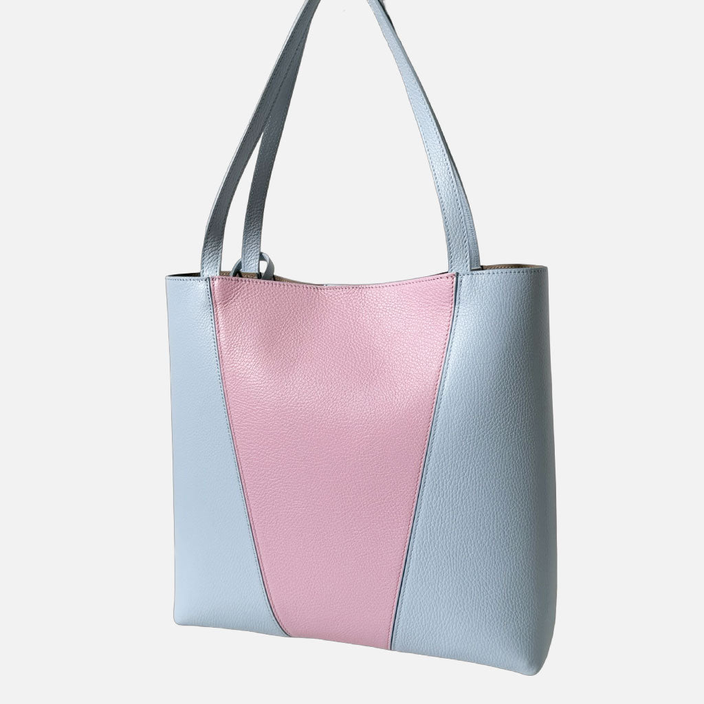 Borsa a Sacca Élodie Macaron Pelle Martellata Dark - Elisendra®