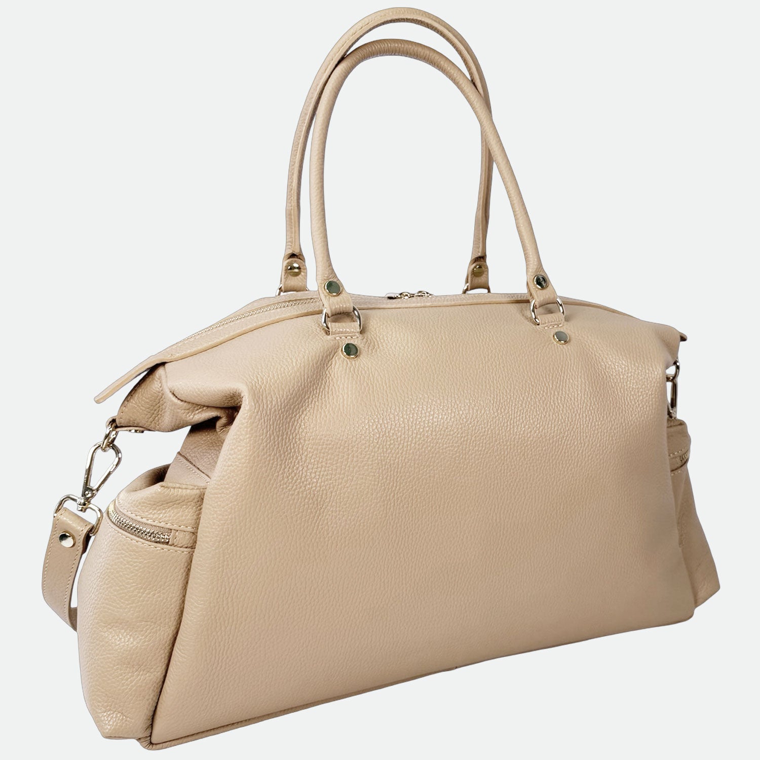 Shopper Stella Savana Pelle Martellata Oro