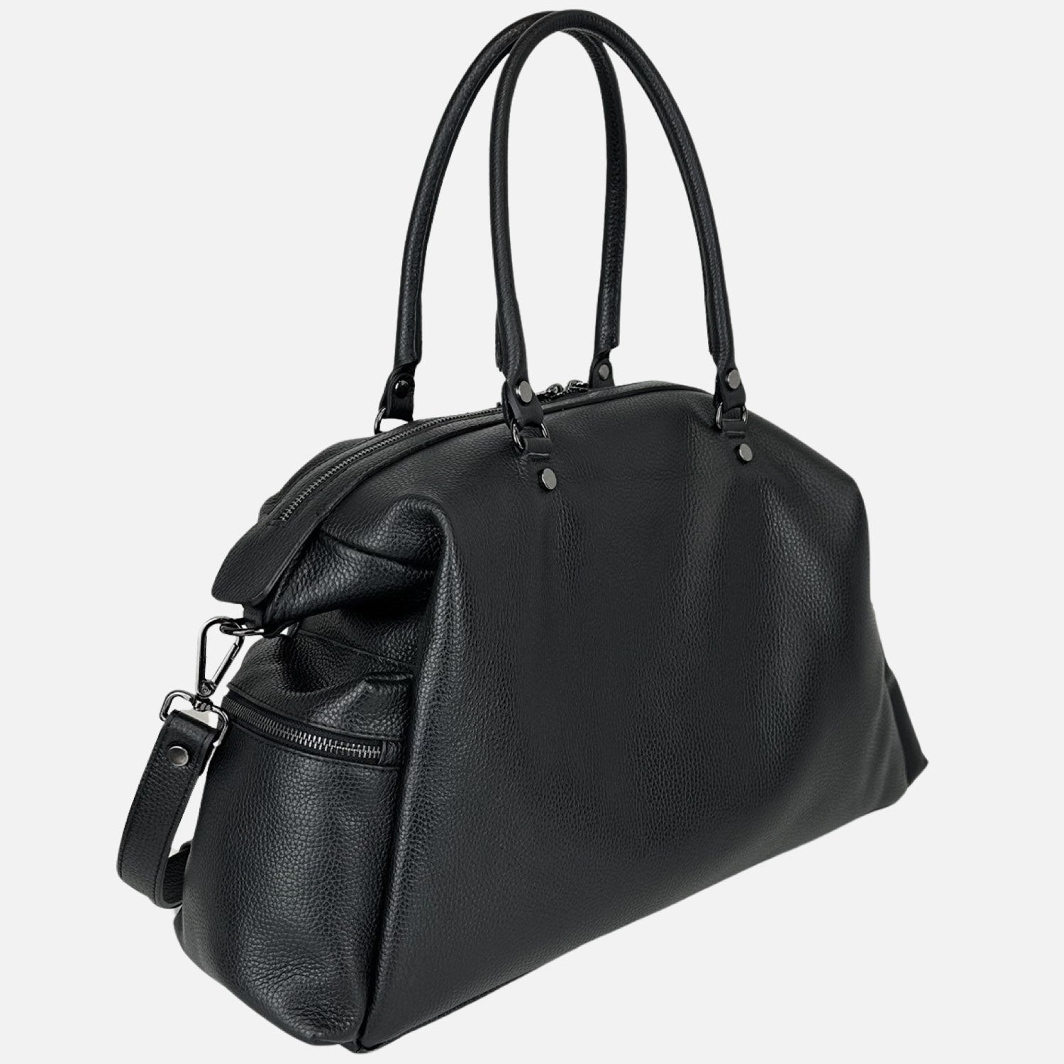 Shopper Stella Nera Pelle Martellata Dark