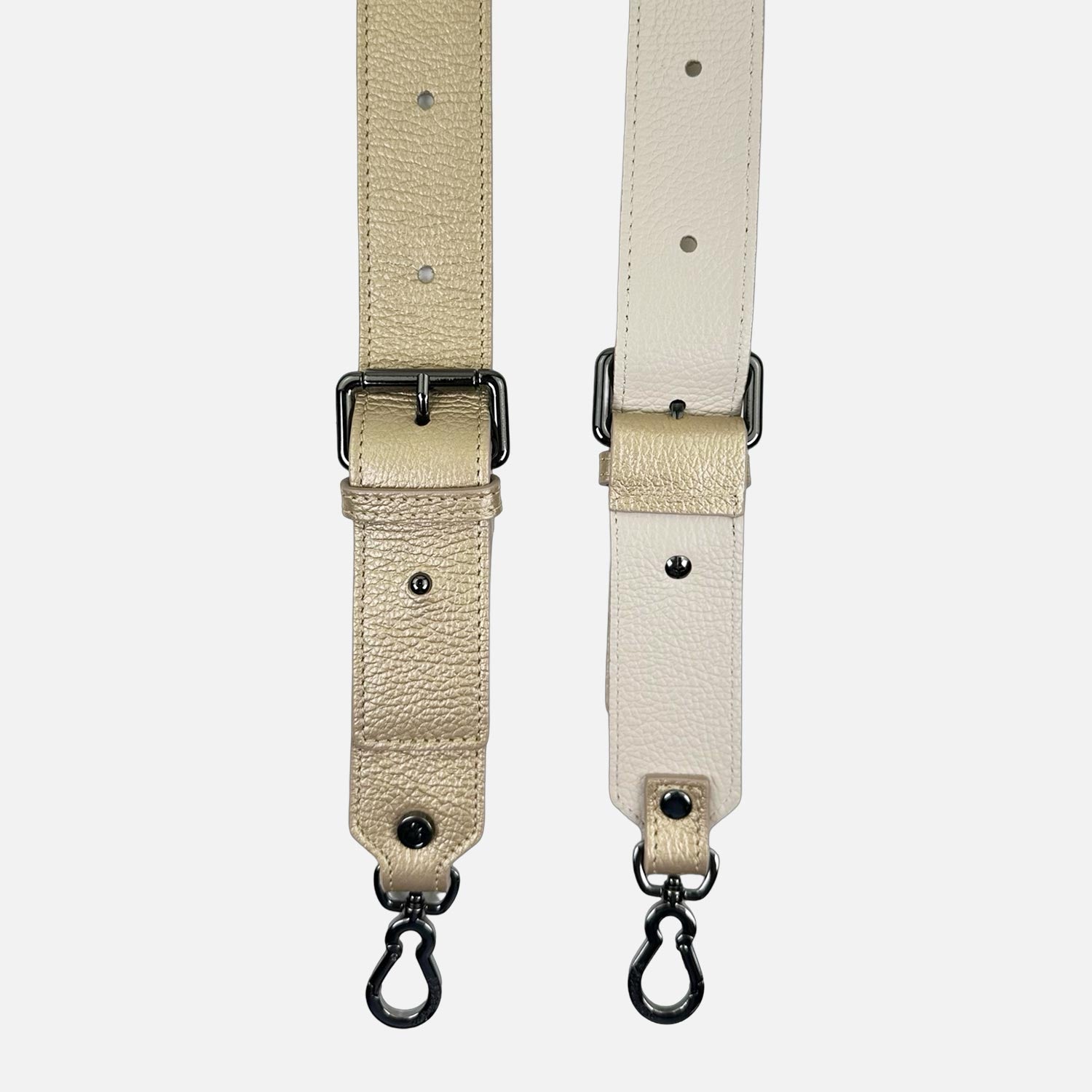 Tracolla Jackie 120 cm Platino Pelle Opaca Dark