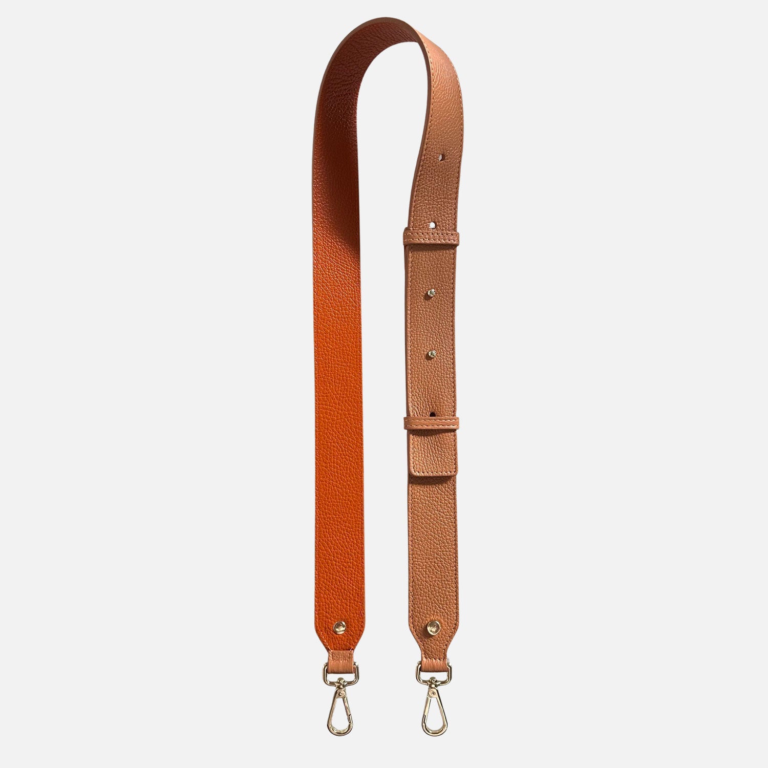 Gold Shoulder Strap 120cm Hammered Caramel