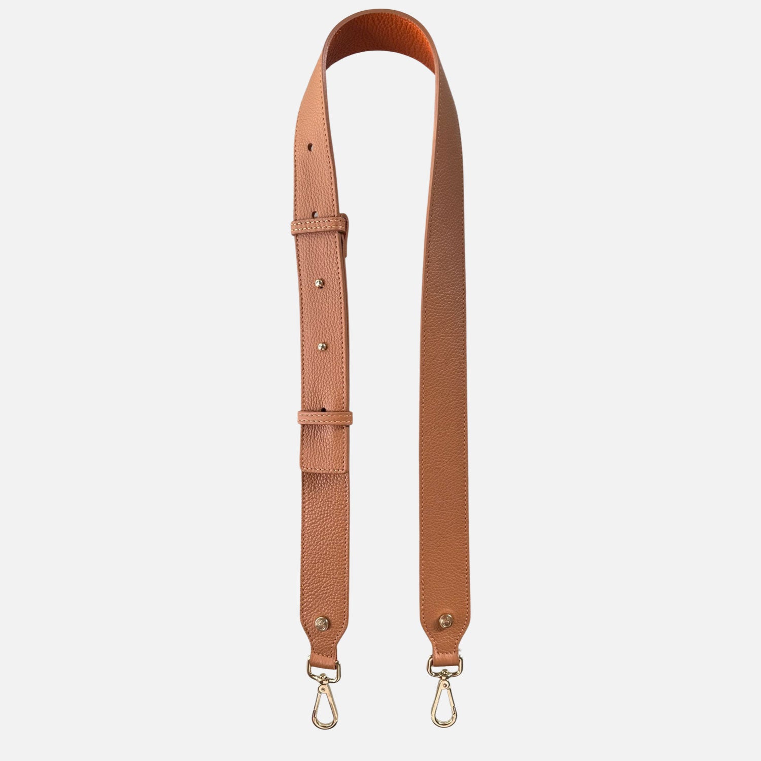 Gold Shoulder Strap 120cm Hammered Caramel