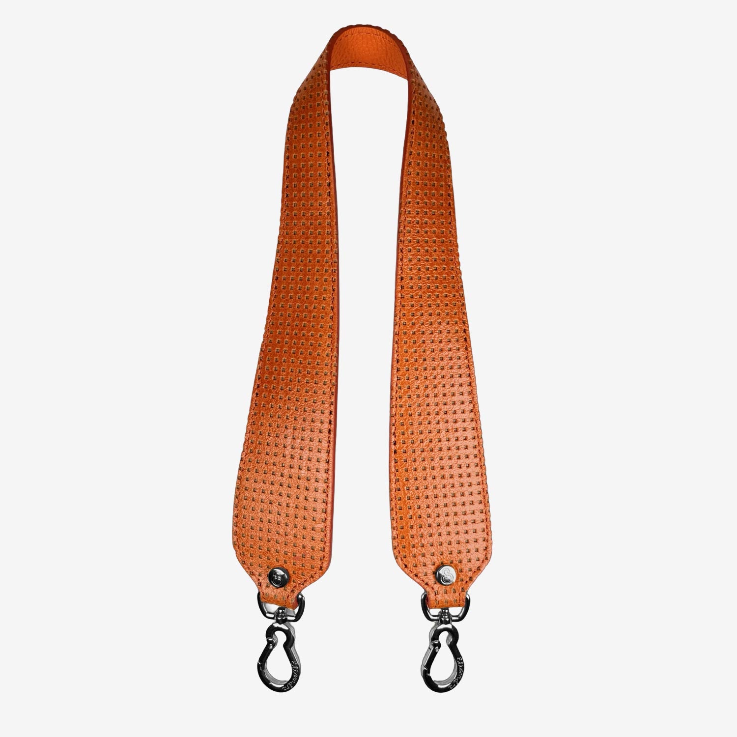 Tracolla 70 cm Carrot Pelle Liscia Traforata Dark