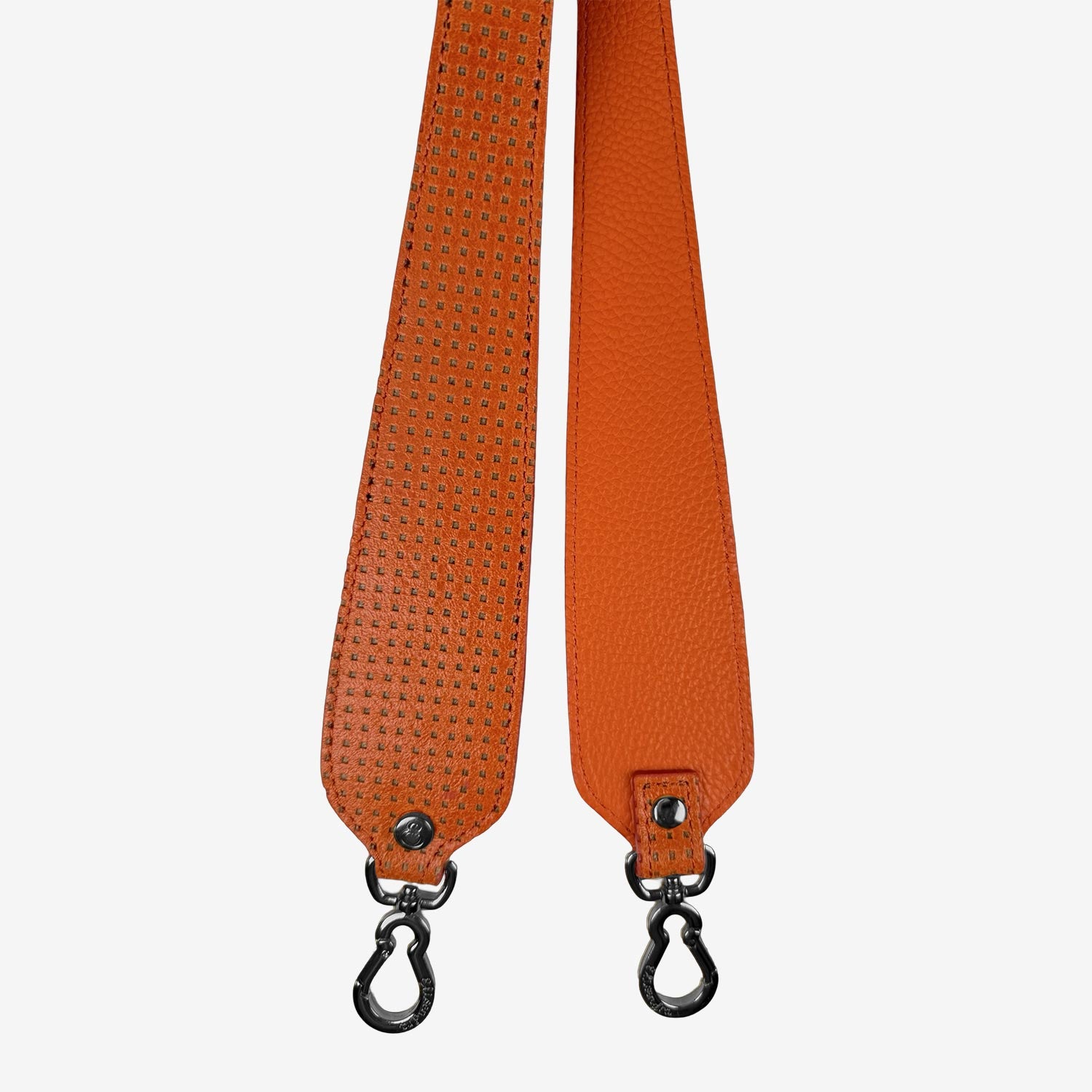 Tracolla 70 cm Carrot Pelle Liscia Traforata Dark