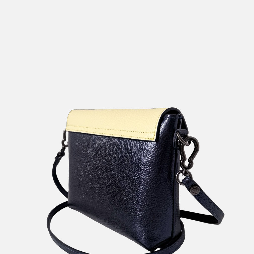 Borsa a tracolla Holly Moonlight Pelle Martellata Dark - Elisendra®
