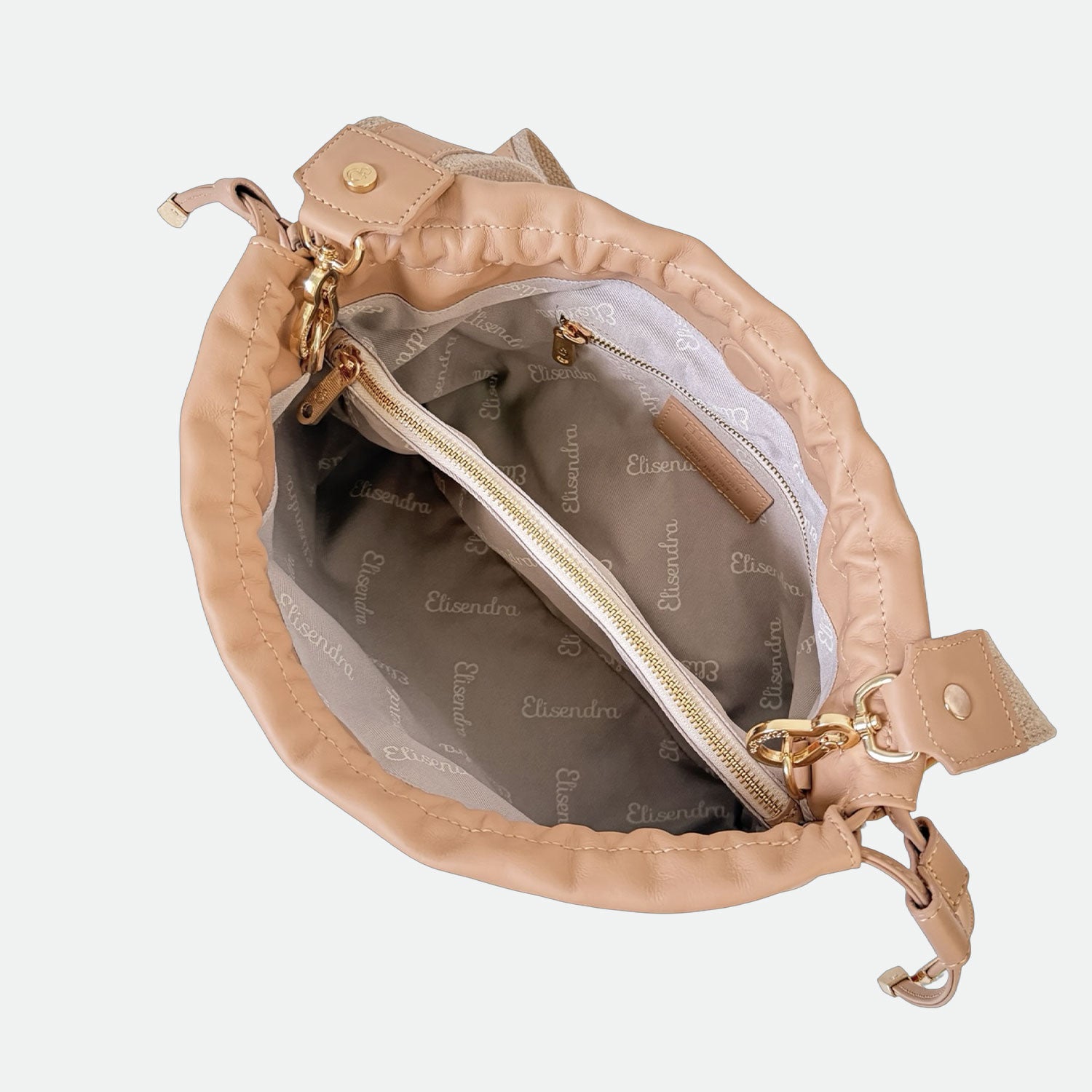 Borsa a tracolla Sienna Savana Pelle liscia e corda grezza Oro SPEDIZIONE DAL 06/05 - Elisendra®