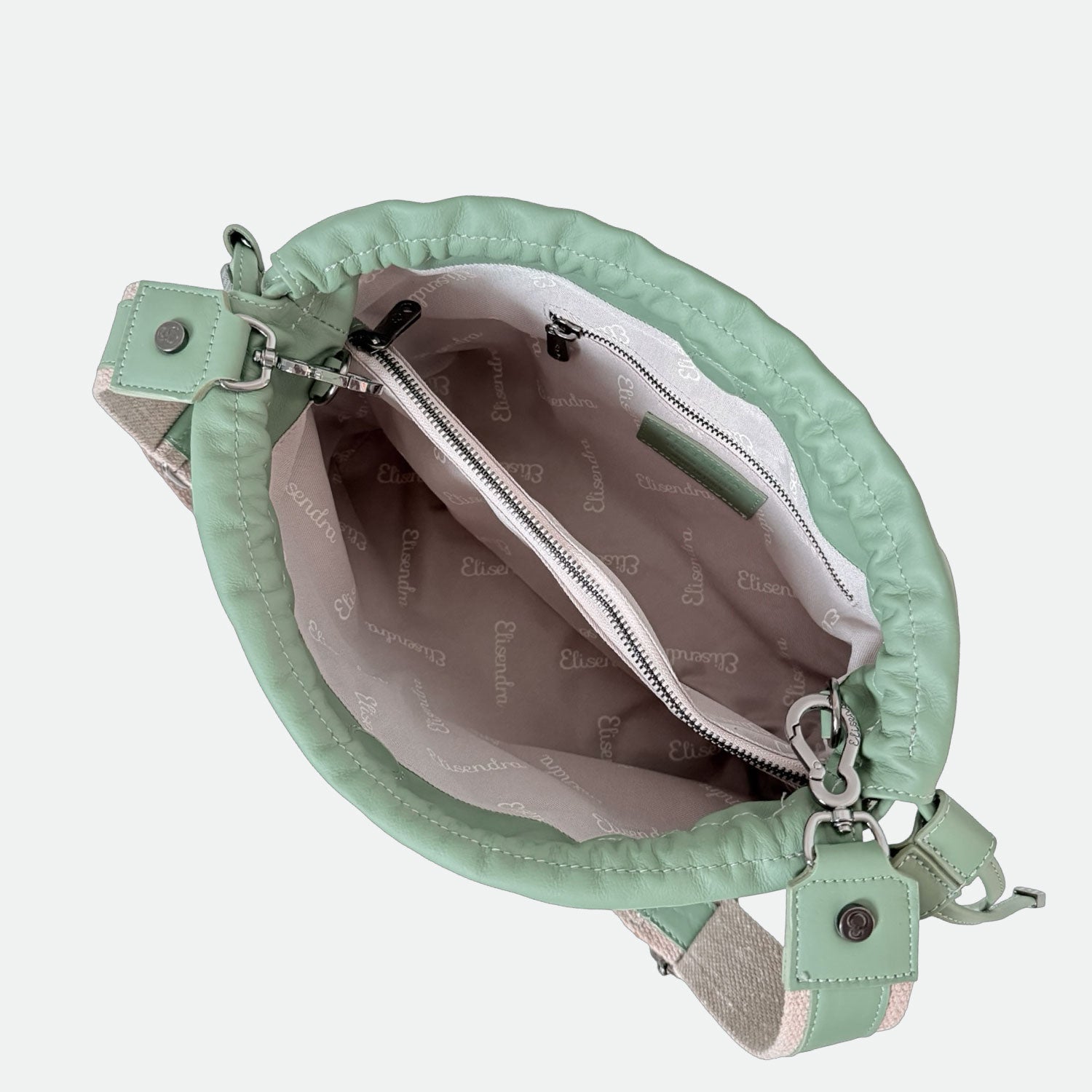 Borsa a tracolla Sienna Timo Pelle liscia e corda grezza Dark SPEDIZIONE DAL 06/05 - Elisendra®
