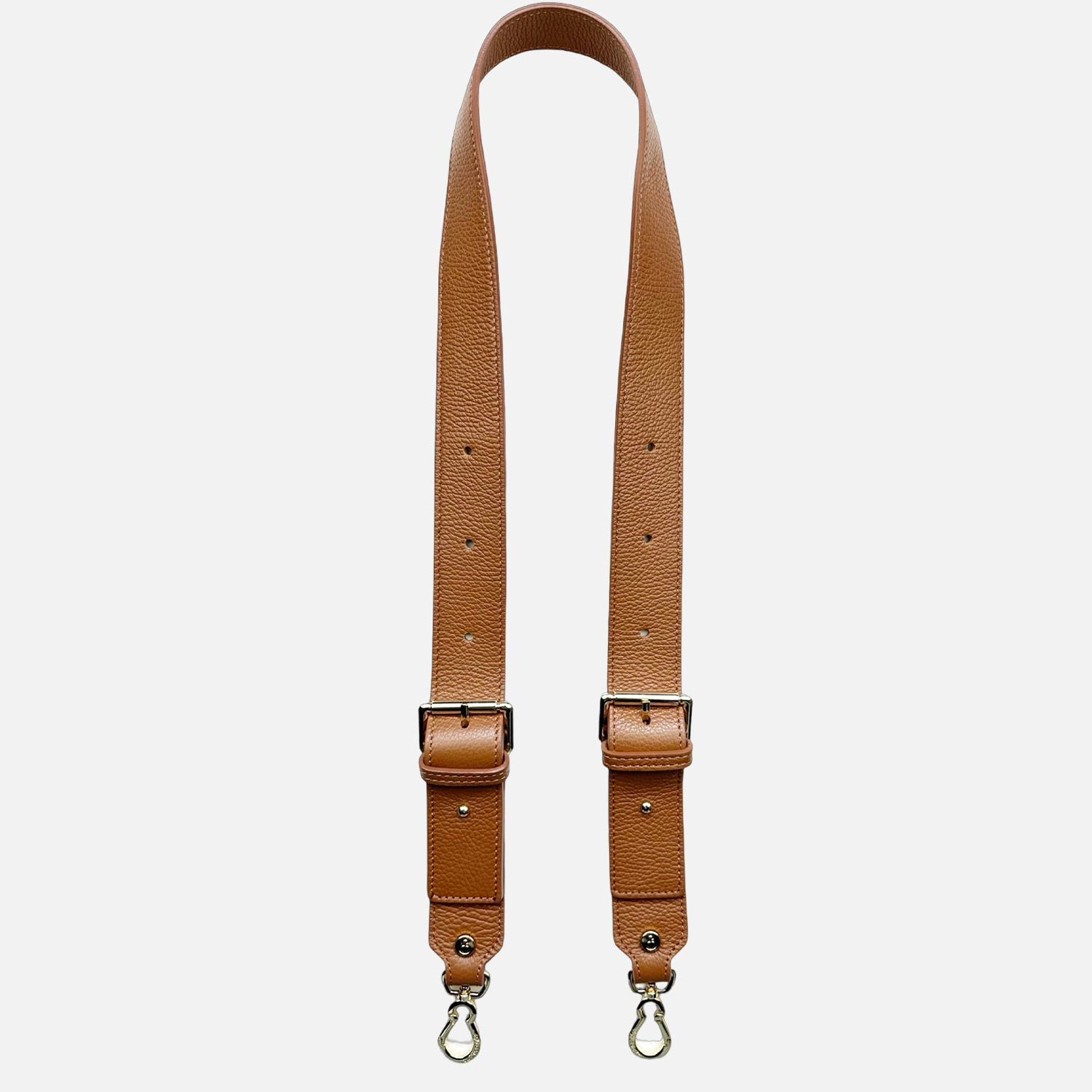 Tracolla Jackie caramello 120cm Caramel Pelle Martellata Oro