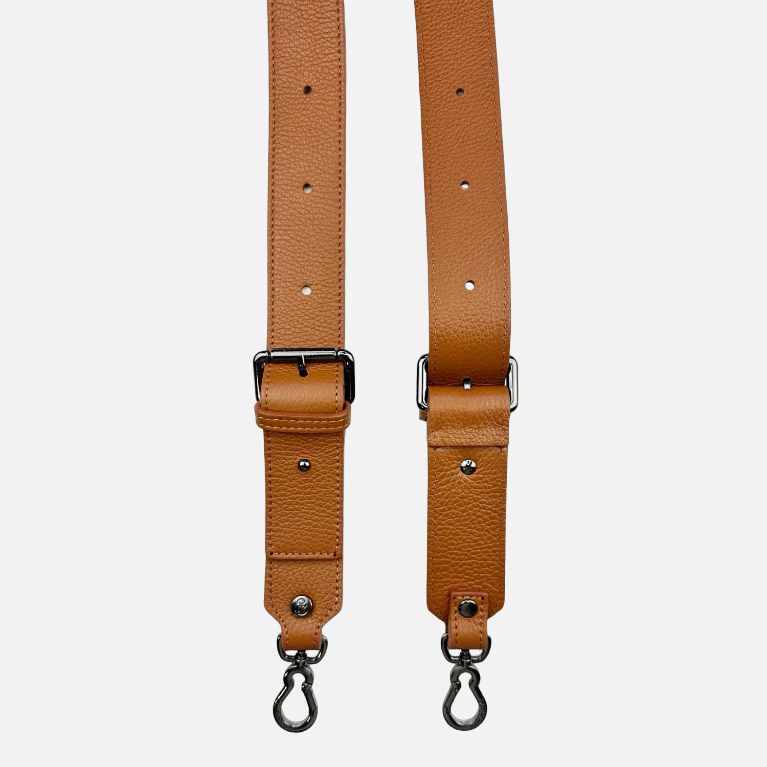 120cm Caramel Dark Hammered Leather Shoulder Bag