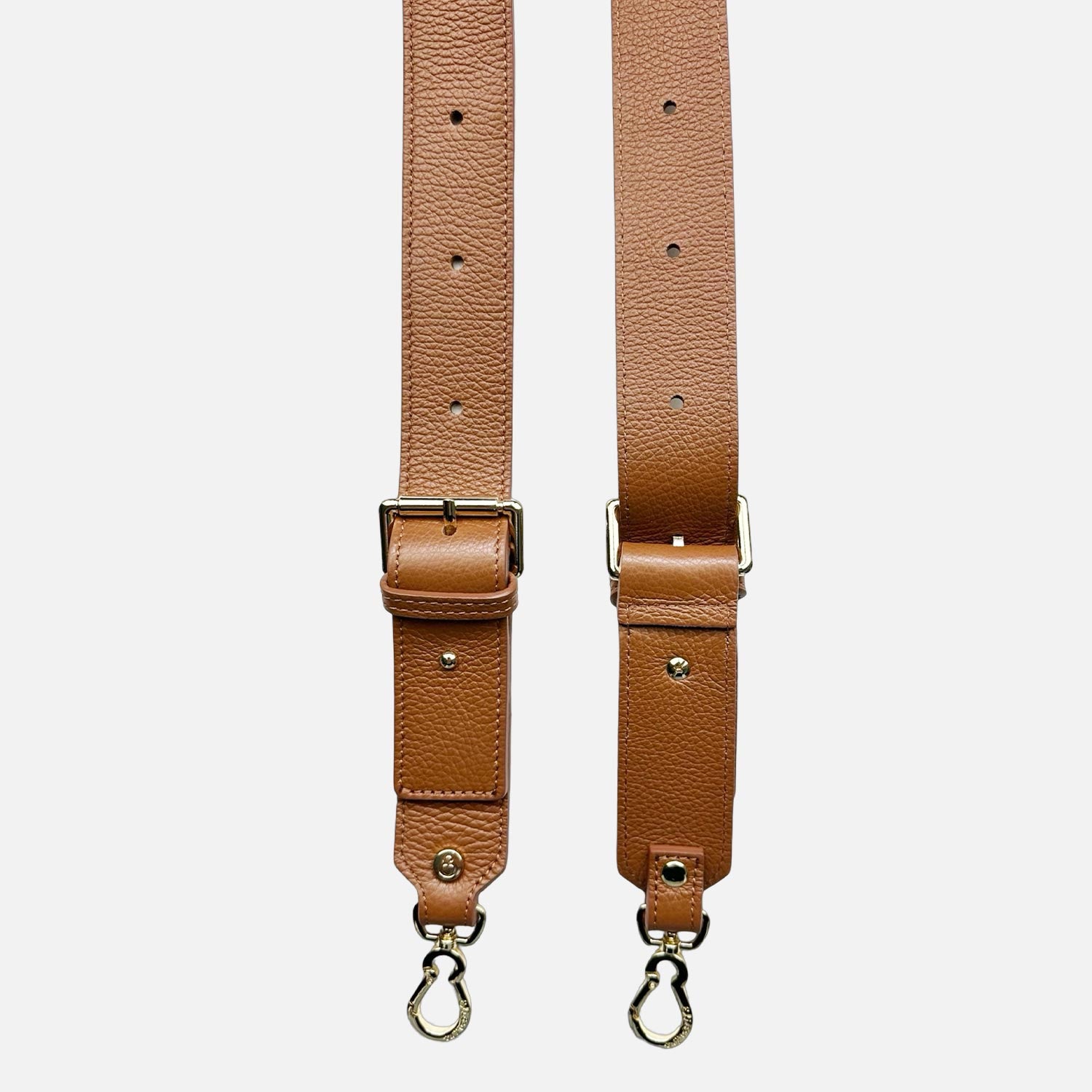 Tracolla Jackie caramello 120cm Caramel Pelle Martellata Oro