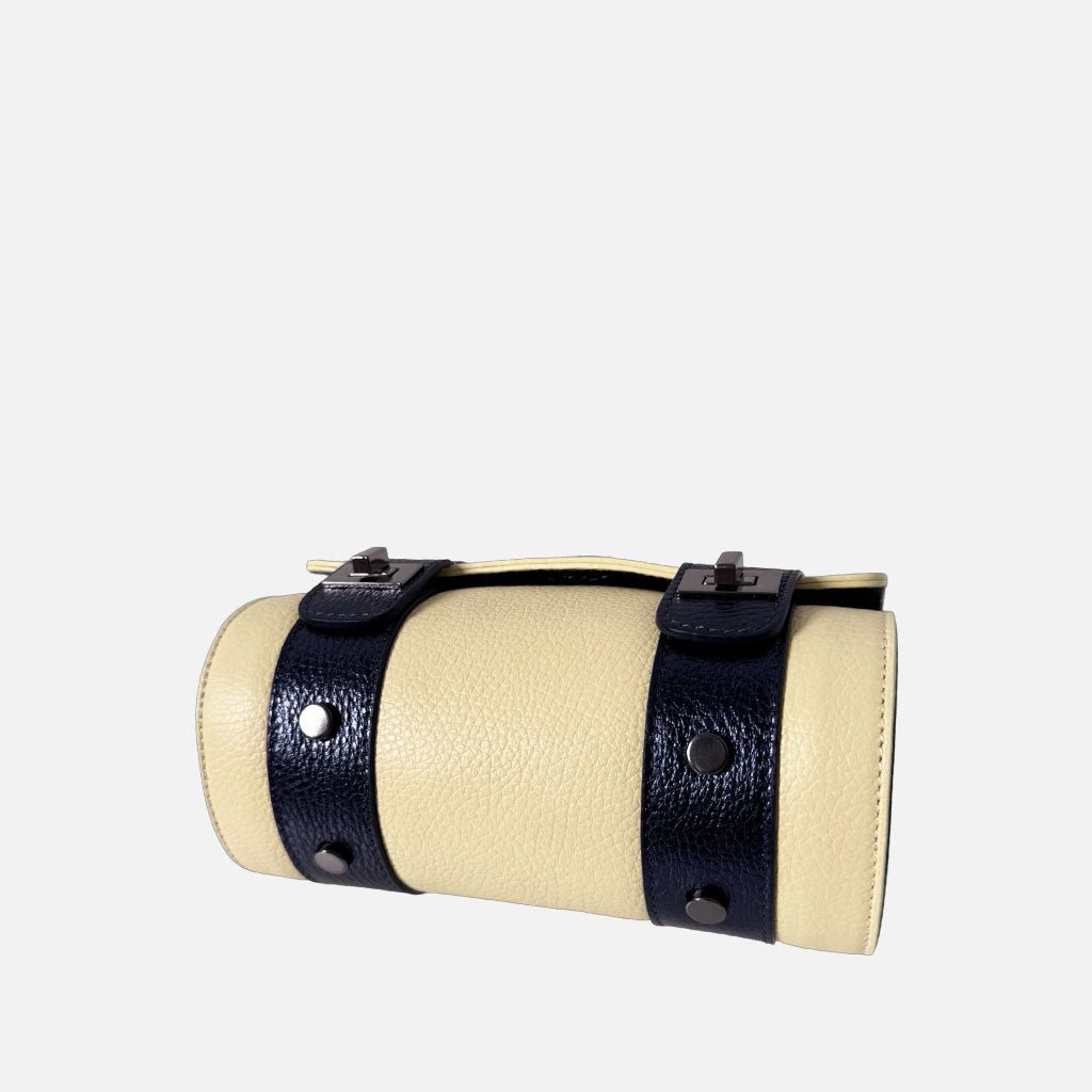 Mini Handbag Mochi Moonlight Pelle Martellata Dark - Elisendra®