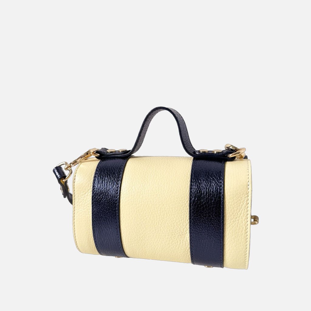 Mini Handbag Mochi Moonlight Pelle Martellata Oro - Elisendra®
