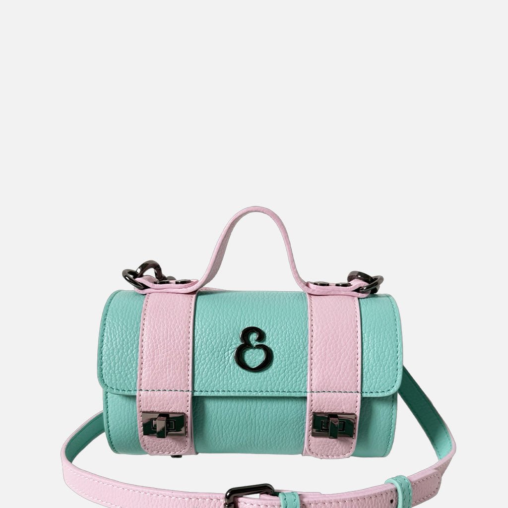 Mini Handbag Mochi Bon Bon Pelle Martellata Dark - Elisendra®