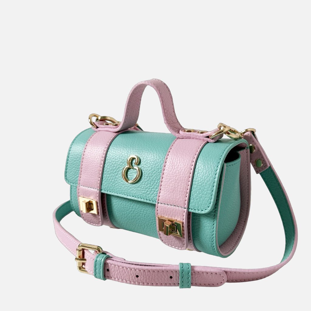 Mini Handbag Mochi Bon Bon Pelle Martellata Oro - Elisendra®