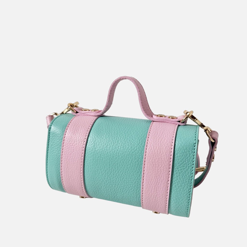 Mini Handbag Mochi Bon Bon Pelle Martellata Oro - Elisendra®