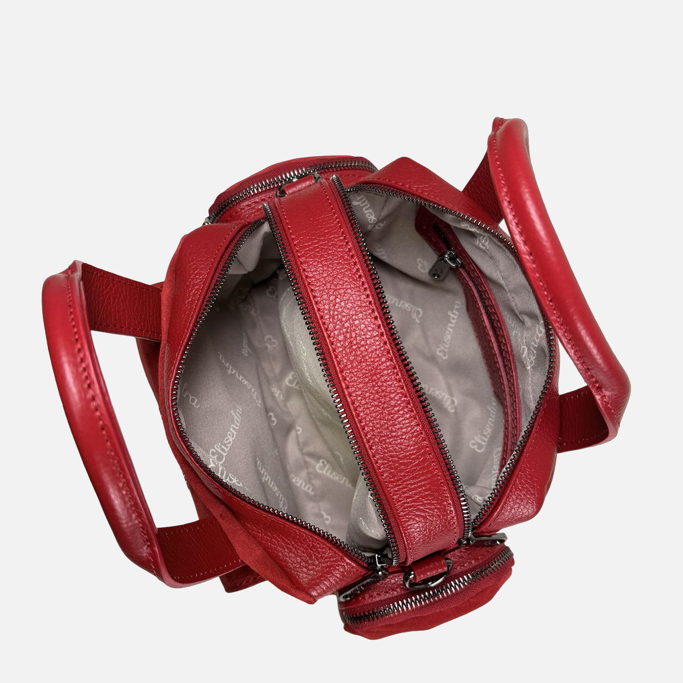 Borsa a mano Twiga Ciliegia Pelle Martellata e Camoscio Dark SPEDIZIONE DAL 09/02