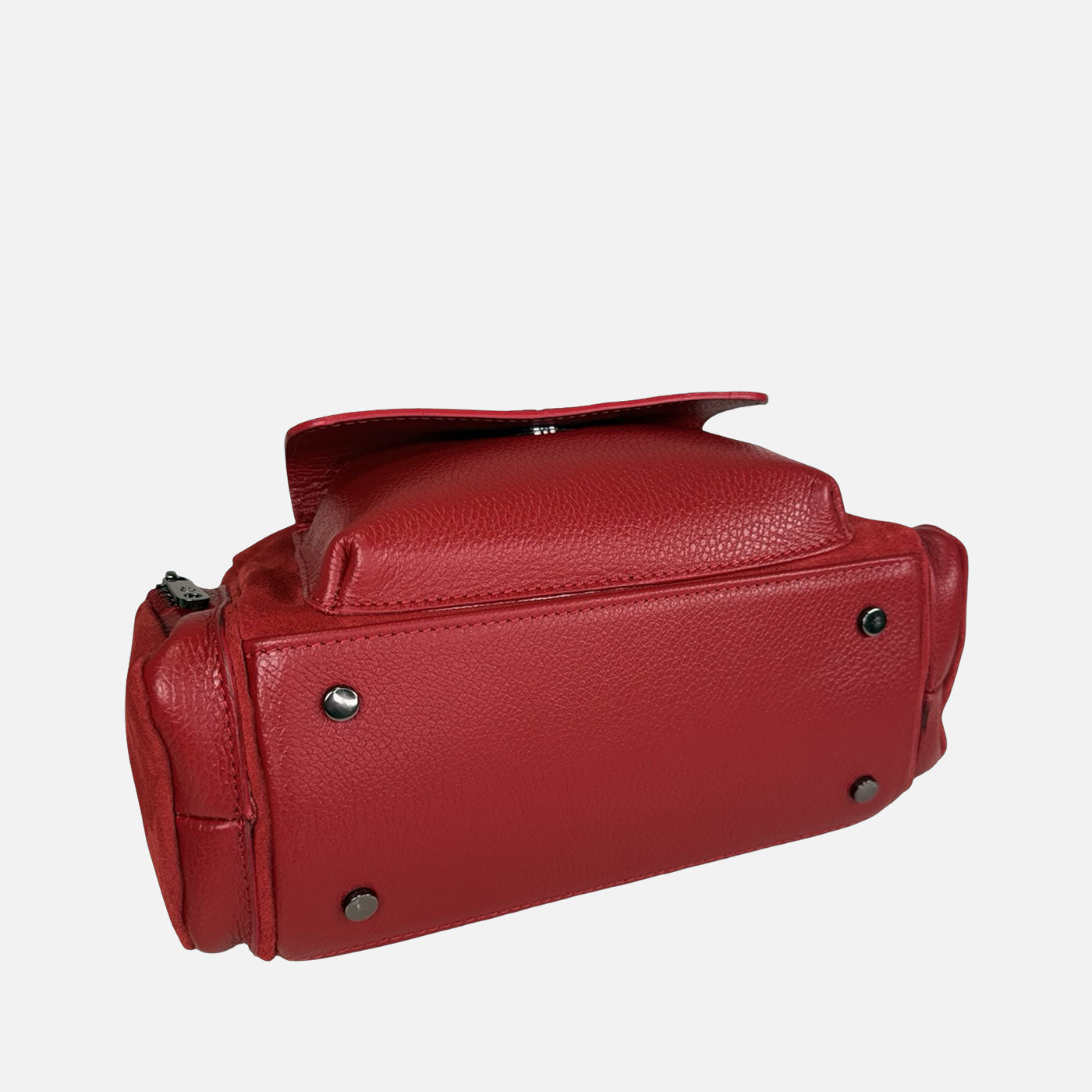 Borsa a mano Twiga Ciliegia Pelle Martellata e Camoscio Dark SPEDIZIONE DAL 09/02