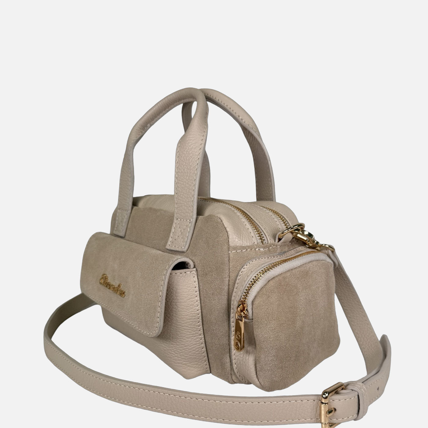 Borsa a mano Twiga Burro Pelle Martellata e Camoscio Oro SPEDIZIONE DAL 06/03