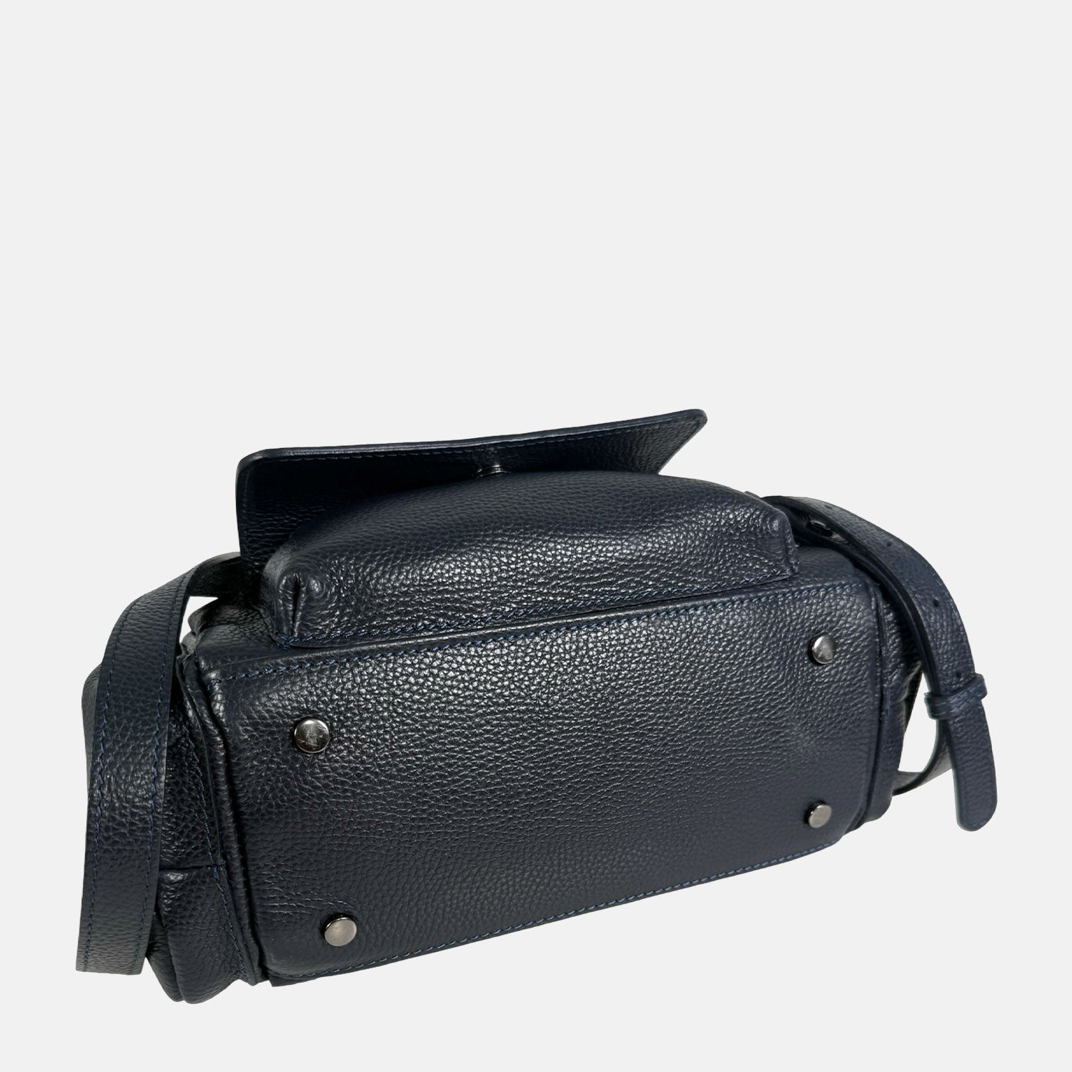 Borsa a mano Twiga Blu Navy Pelle Martellata Dark