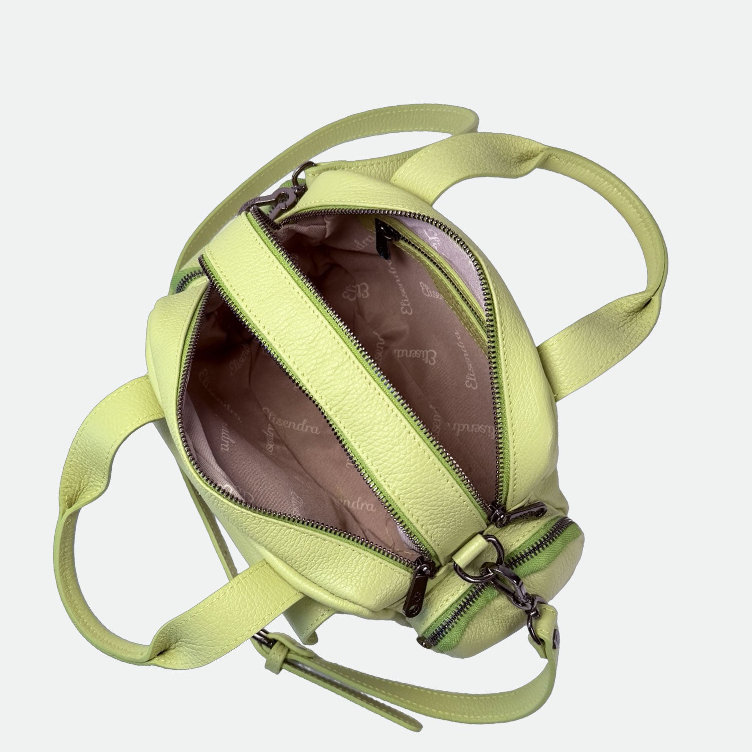 Borsa a mano Twiga Kiwi Pelle Martellata Dark