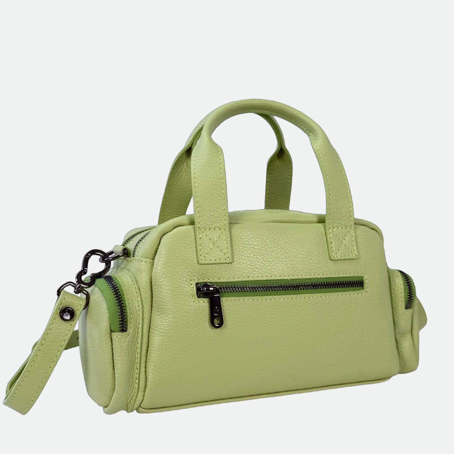 Borsa a mano Twiga Kiwi Pelle Martellata Dark