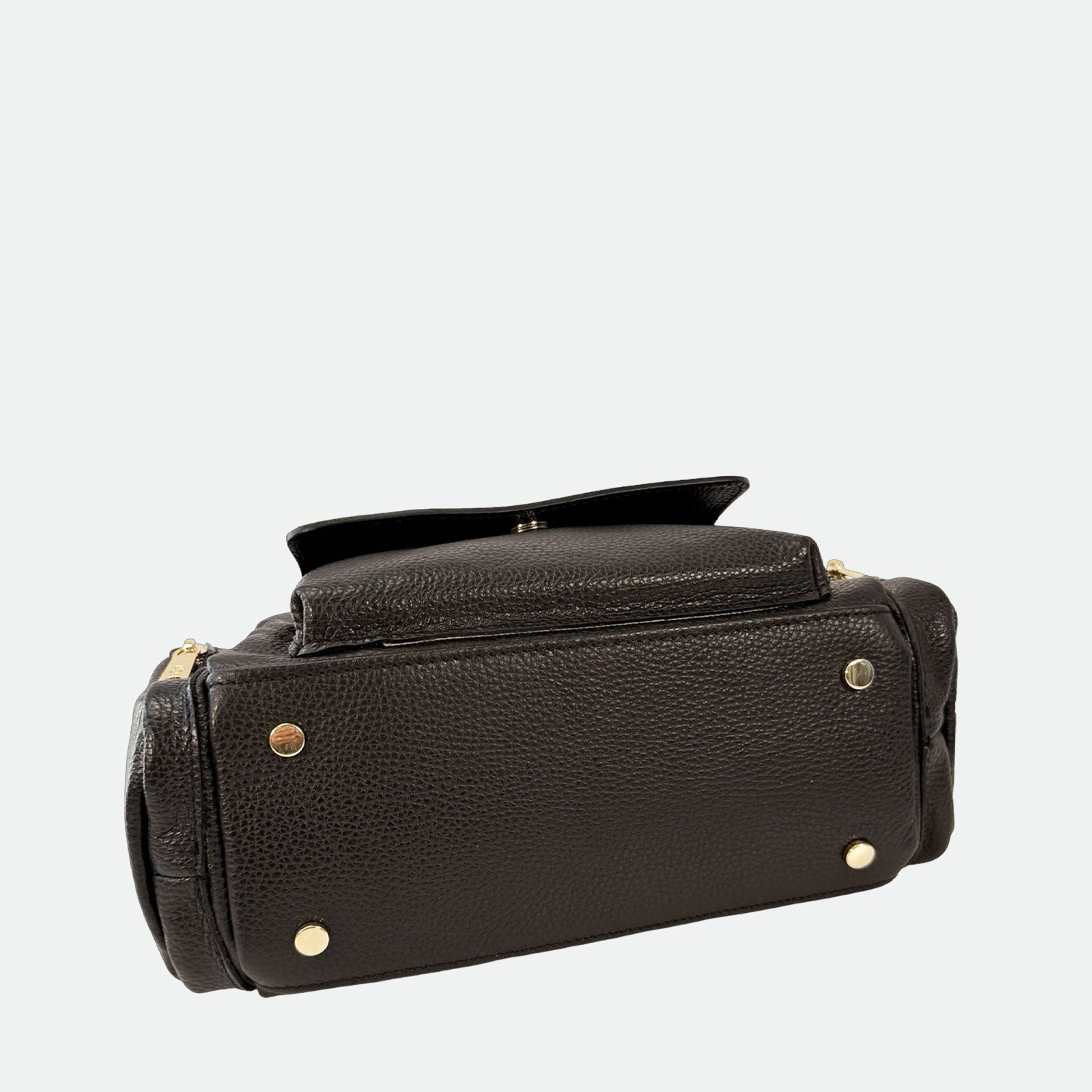 Borsa a mano Twiga Nera Pelle Martellata Oro