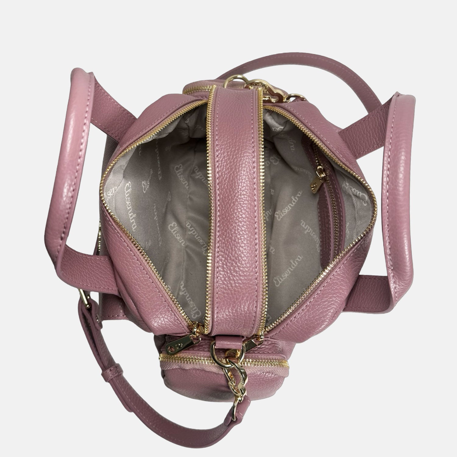 Borsa a mano Twiga Malva Pelle Martellata Oro