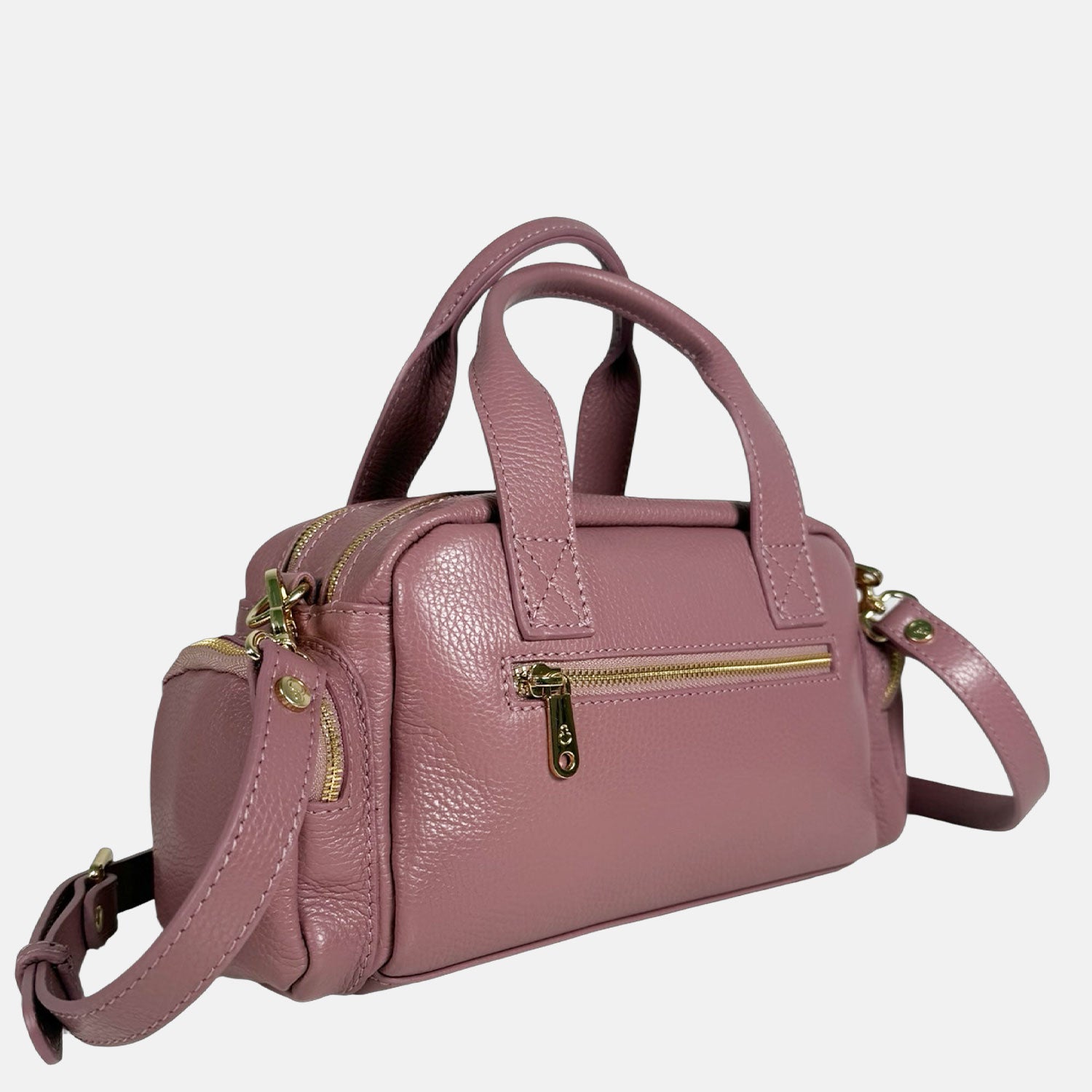 Borsa a mano Twiga Malva Pelle Martellata Oro