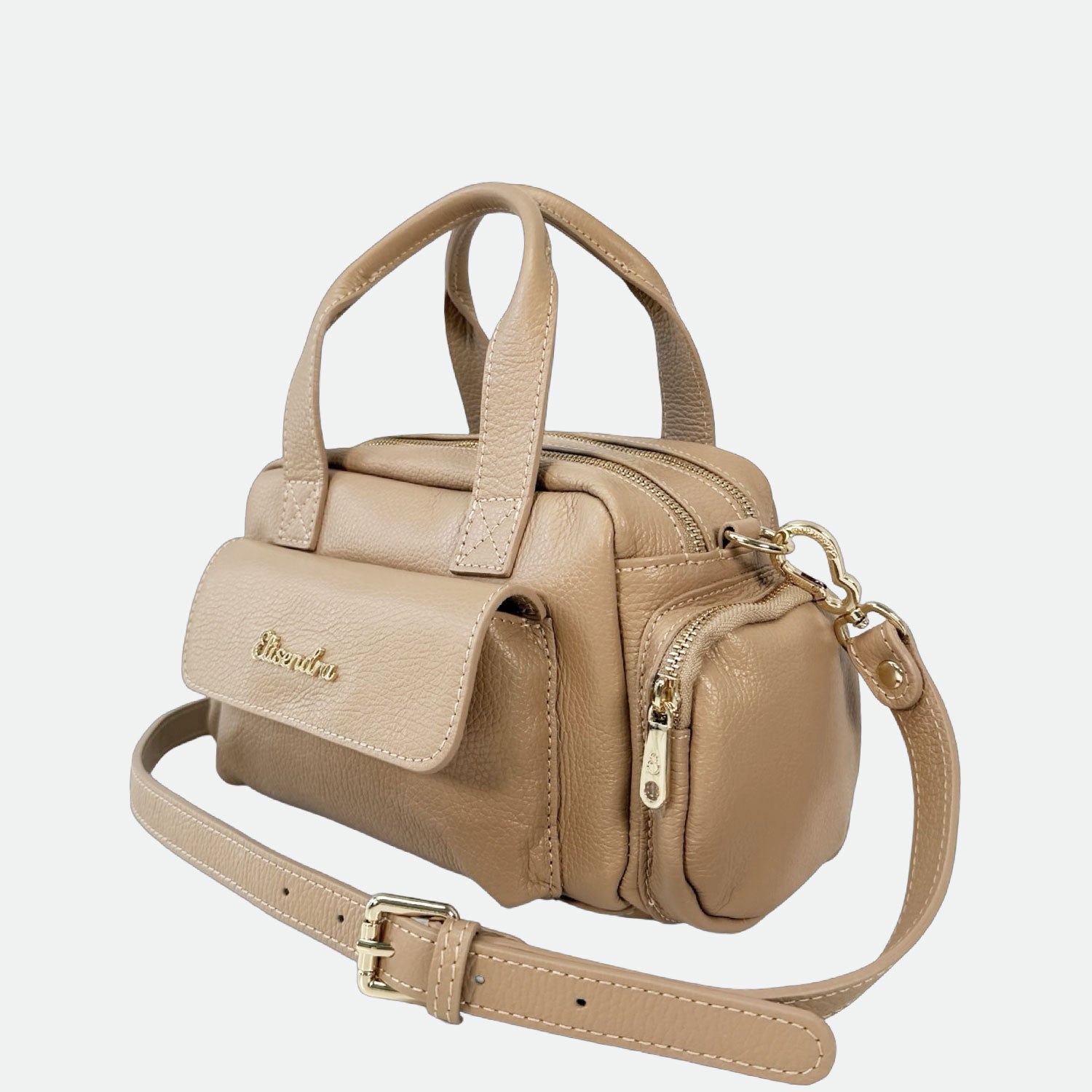 Borsa a mano Twiga Savana Pelle Martellata Oro